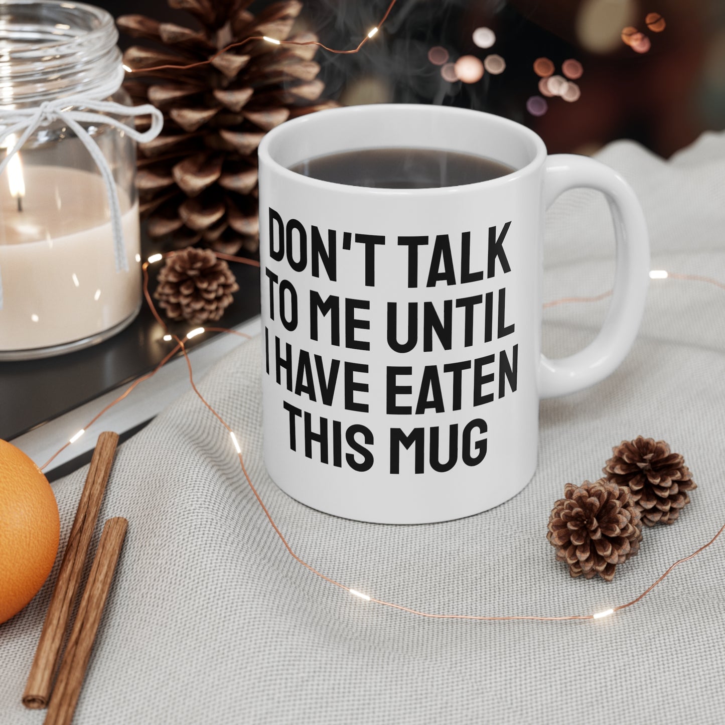 Don't Talk To Me Mug | Funny Mug | Don't Talk To Me Until I have Eaten This Mug | Morning Person