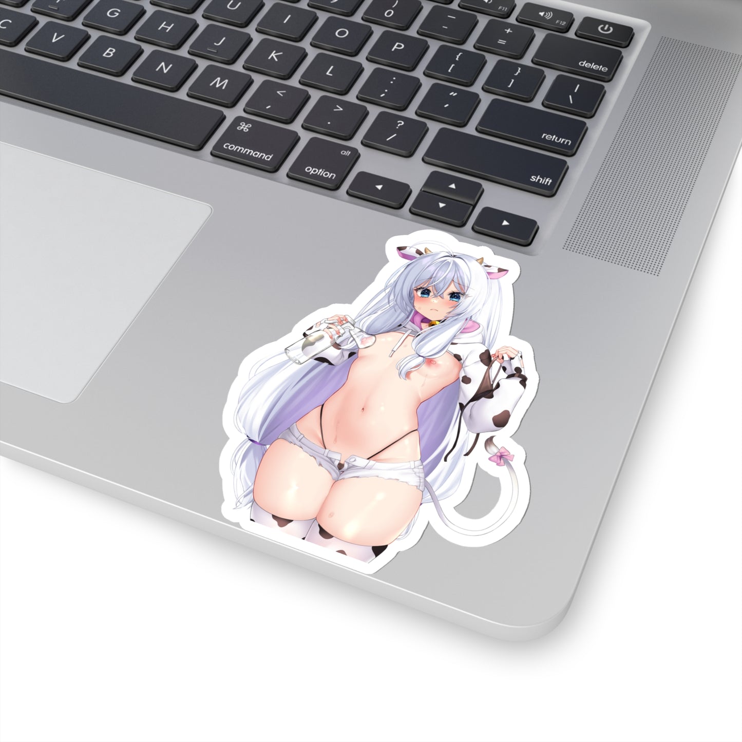 Lewd Stella Unibell Sticker | Cow Costume | Soulworker | Naked Anime Girl Sticker | Uncensored Anime | Small Tits | Sexy Anime Sticker | Waifu | Otaku | HuCow