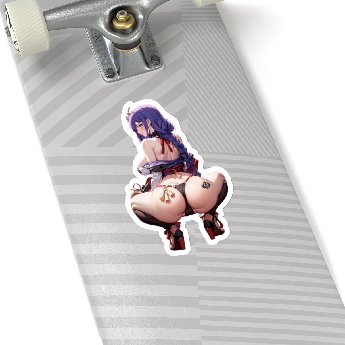 Sexy Anime Sticker | Raiden Shogun | Lewd Anime Sticker | Lewd Sticker | Sexy Waifu Sticker | Heels | Black Spade | Blacked | SAMSARA_AI