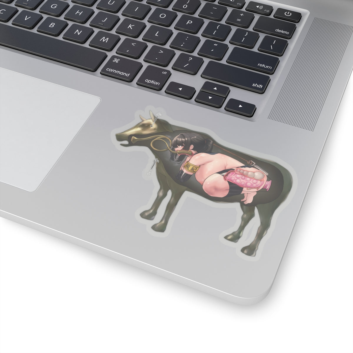 Lewd Anime Girl Sticker | Hentai Sticker | Lewd | Rule 34 | Otaku | Waifu | Constrained | Bondage | Brazen Bull | Rayasi