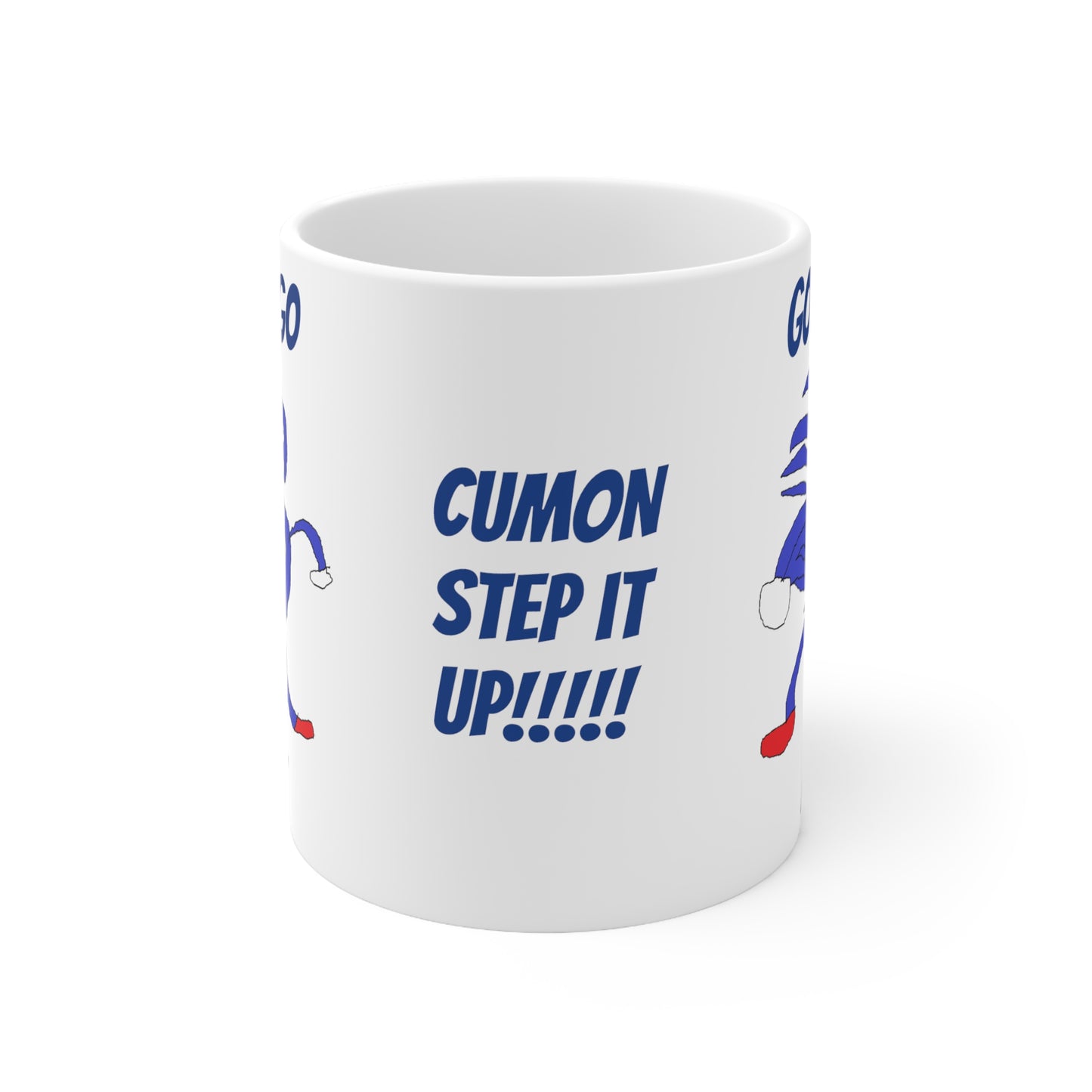 Sanic Hedegehog Mug, Sanic Hedegehog Meme, Meme Humor, Gotta Go Fast, Funny Mug, Cumon Step It Up, Gen Z Humor