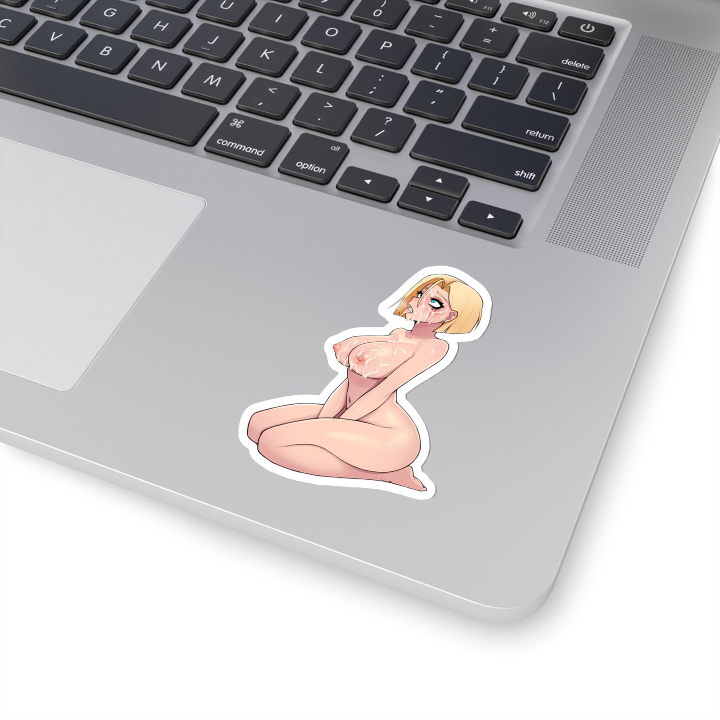 Lewd Android 18 Sticker | Kiss-Cut Sticker | Naked Android 18 | Nude Android 18 | Ahegao Face Sticker | Uncensored Anime | Dragon Ball | Sexy Anime Sticker | Lewd Anime Sticker | Otaku | Waifu | Cum