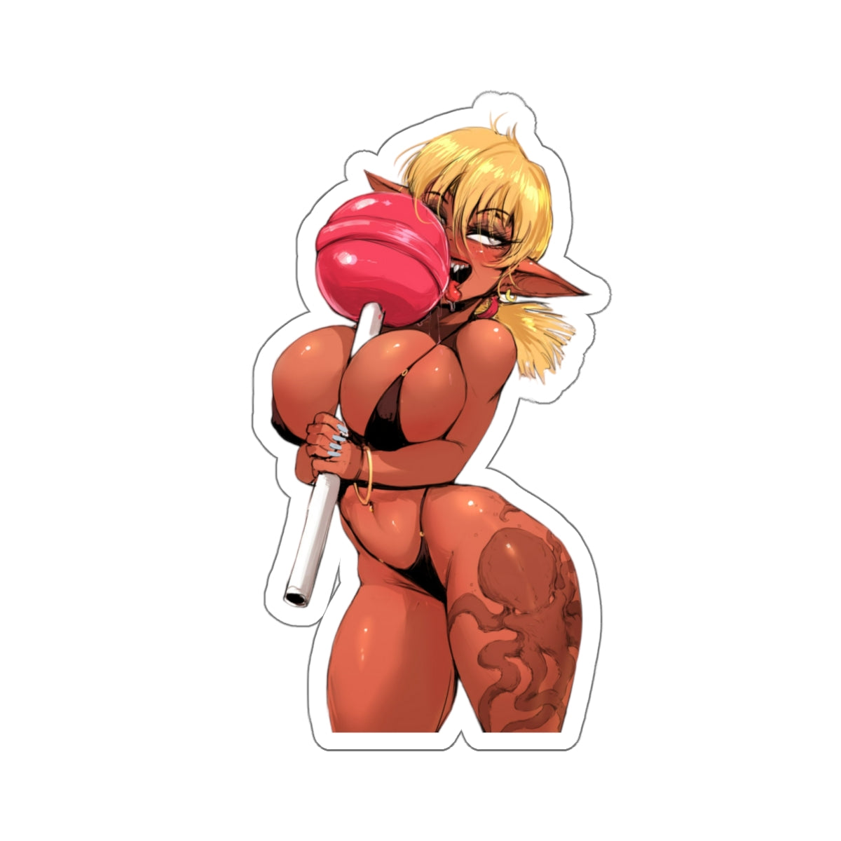 Sexy Waifu Sticker | Succubus | Huge Tits | Sexy Anime Sticker | Lewd Anime Sticker | Otaku | Waifu