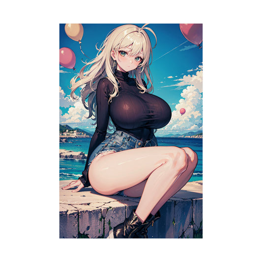 Baloons | Sexy Waifu Poster | Ecchi