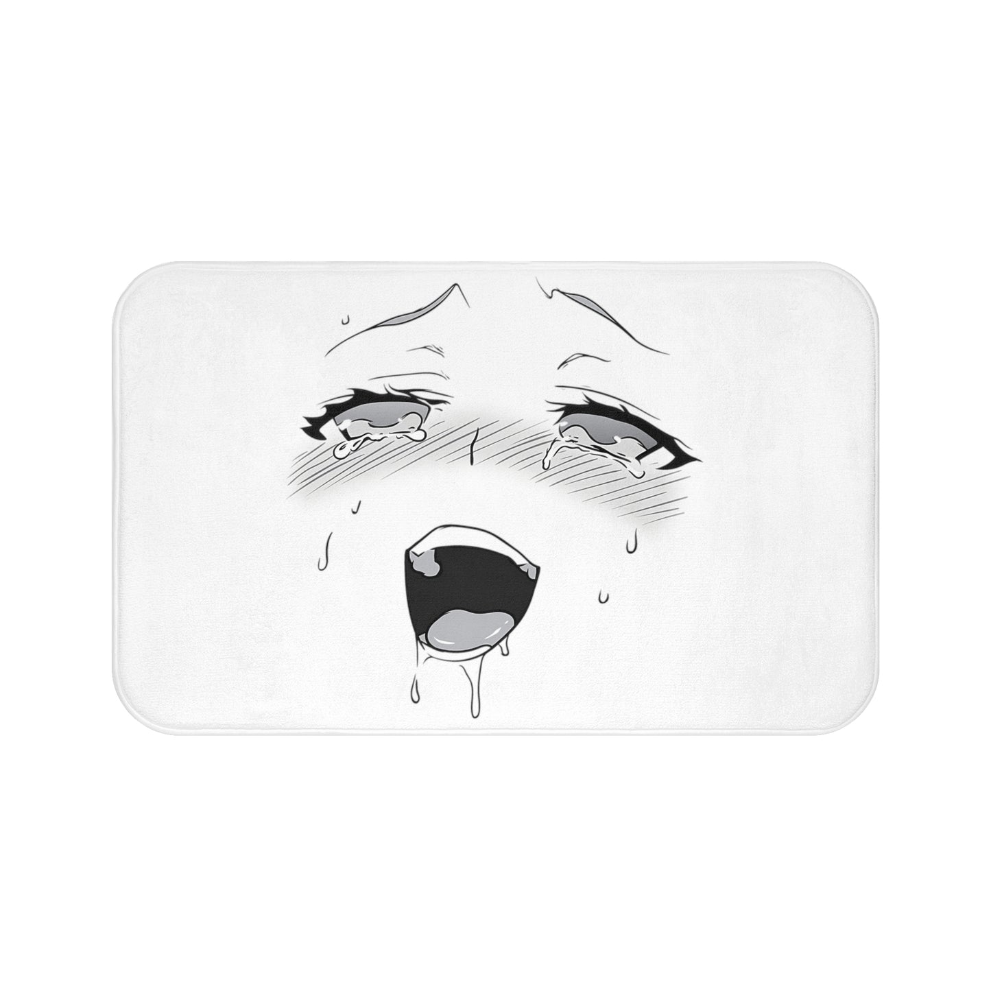 Ahegao Face Bath Mat | Funny Anime Bath Mat | Otaku | Waifu | Ahegao