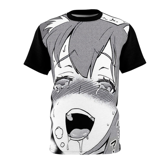 Ahegao Lewd Anime Girl (AOP) | Anime T-Shirt