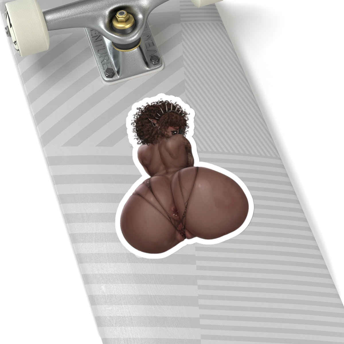 Thicc Ass Sticker | Ebony | Black Girl | Bubble Butt |  Big Booty | Sexy Anime Sticker | Lewd Sticker | Lewd Anime Sticker | Sexy Waifu Sticker