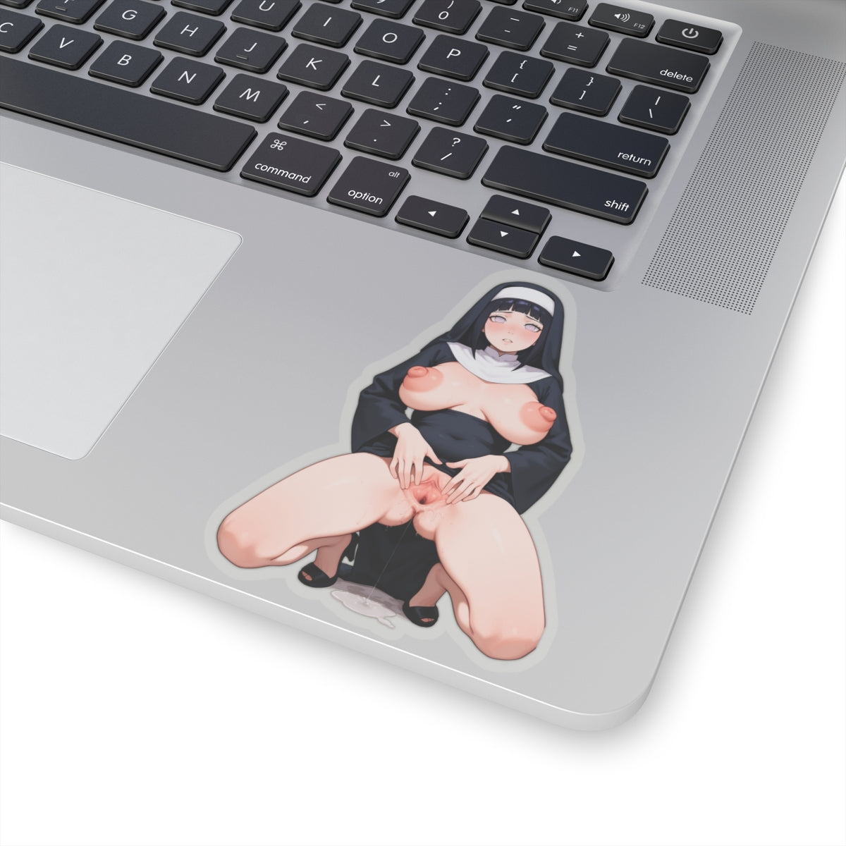 Waifu Sticker | Hentai Girls Sticker | Lewd Nun Pussy Spread Long Nipples