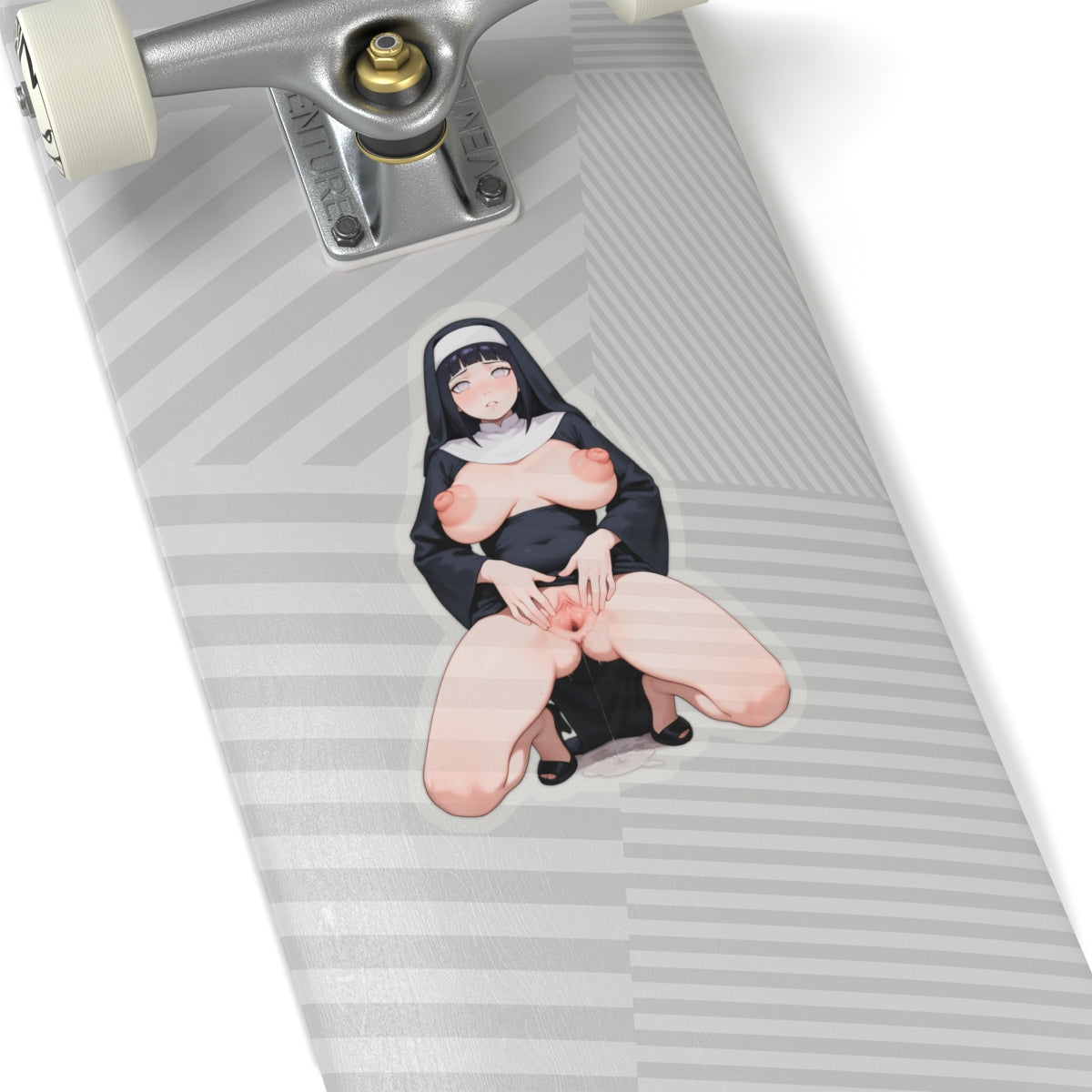 Waifu Sticker | Hentai Girls Sticker | Lewd Nun Pussy Spread Long Nipples
