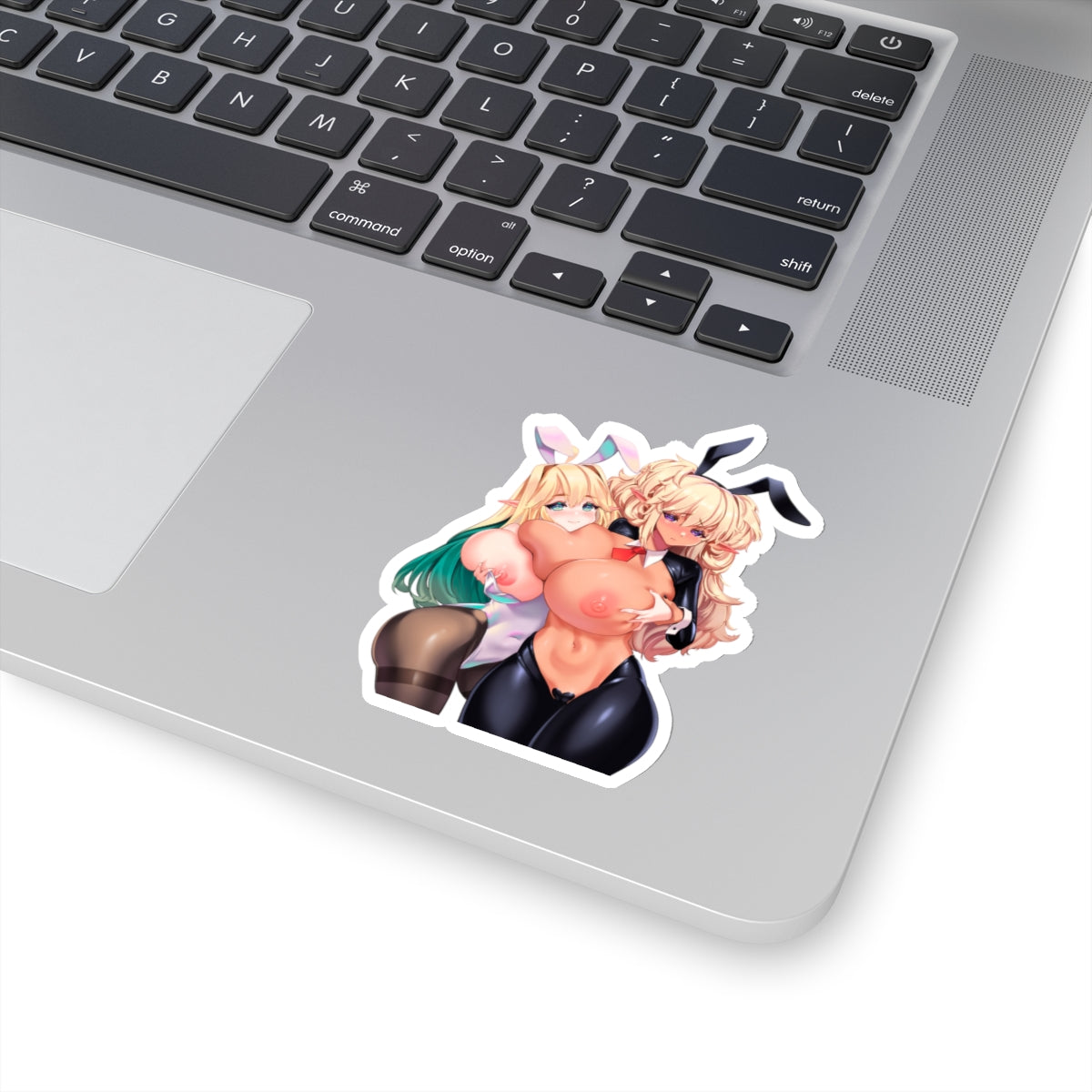 Sexy Anime Sticker | Dark Elven | Last Origin | Lewd Anime Sticker | Lewd Sticker | Sexy Waifu Sticker | Yuri | Bunny Ears | Bunny | Big Tits