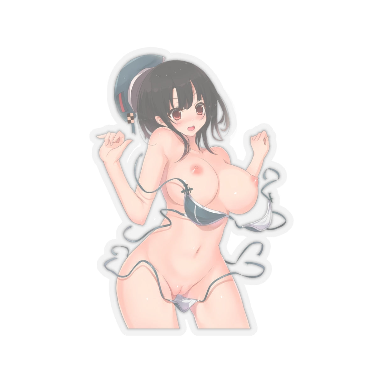 Waifu Sticker | Hentai Girls Sticker | Tits Bikini