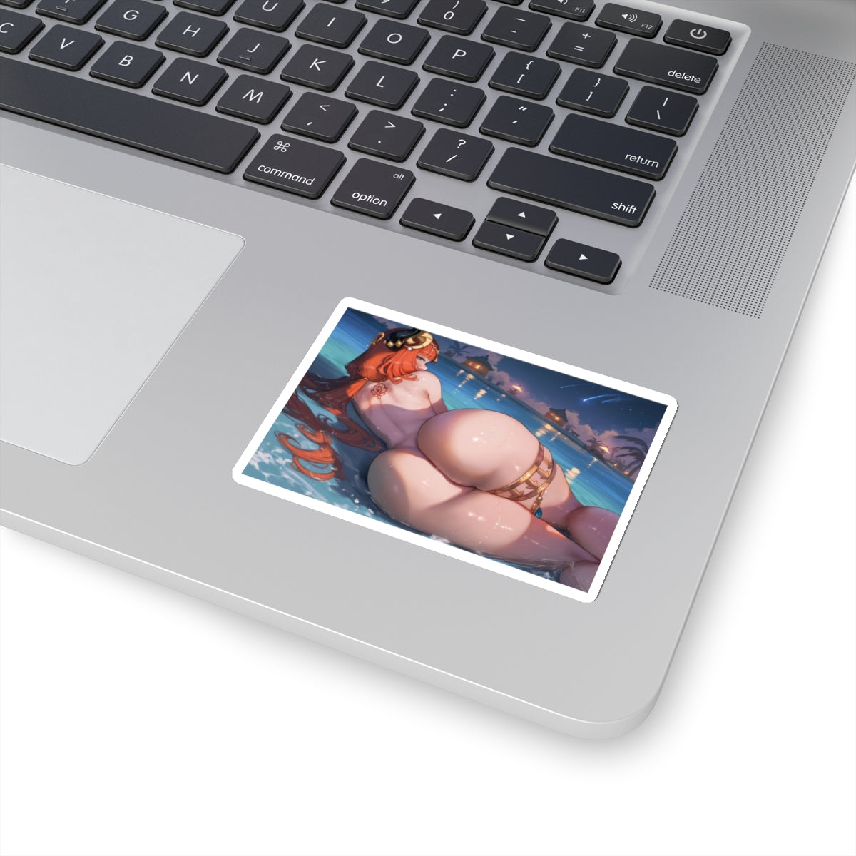 Sexy Anime Sticker | Big Ass | Lewd Anime Sticker | Hentai Sticker | Beautiful | Red Hair | Water