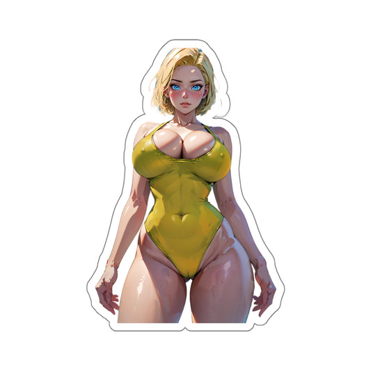 Sexy Waifu Sticker | Sexy Anime Sticker | Lewd Sticker | Lewd Anime Sticker | Big Tits Anime Girl Sticker | Retro Anime