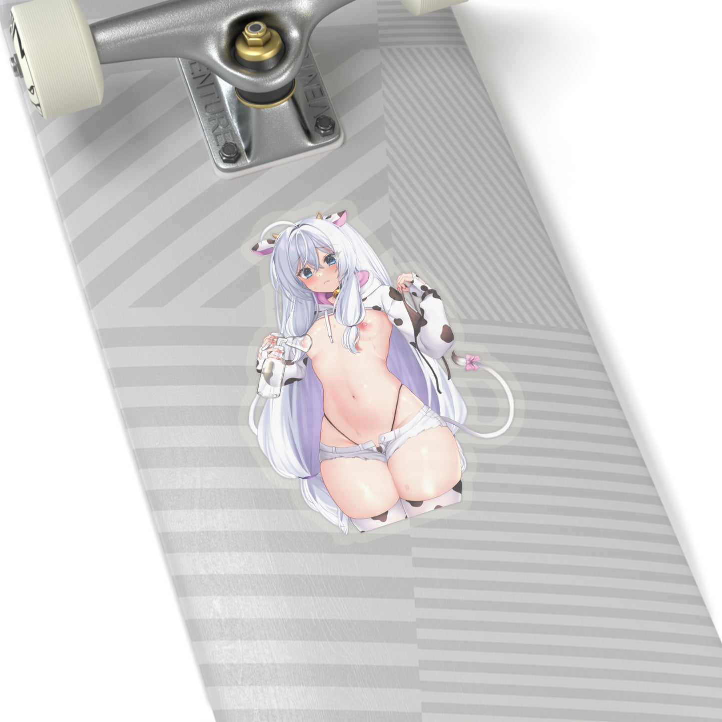 Lewd Stella Unibell Sticker | Cow Costume | Soulworker | Naked Anime Girl Sticker | Uncensored Anime | Small Tits | Sexy Anime Sticker | Waifu | Otaku | HuCow