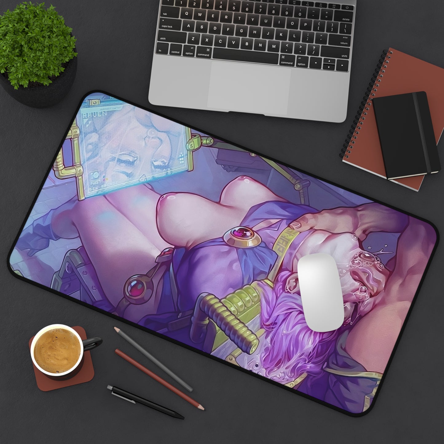 Lewd Mouse Pad | Raven | NSFW | Deepthroat | Blowjob | Ecchi | Waifu | Sexy Playmat | Tears | Crying | Naked Tits | Rough Sex