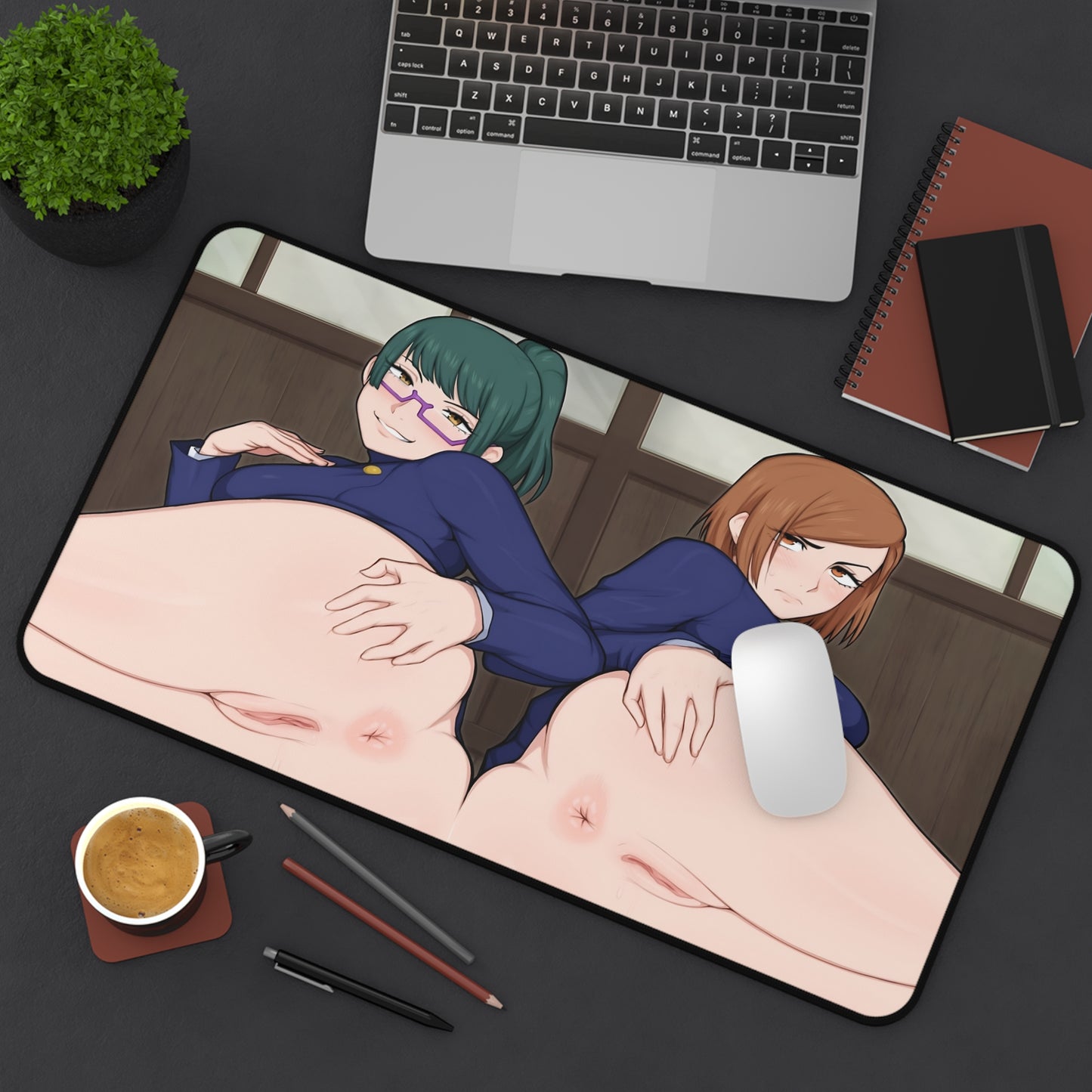 Lewd Mouse Pad | Kugisaki Nobara | Zen In Maki |  Jujutsu Kaisen | NSFW | Uncensored Mouse Pad | Nude Butts | Ecchi | Ass | Asshole | Butthole | Nude Butts | Anal | Pussy Spread | Sexy Playmat