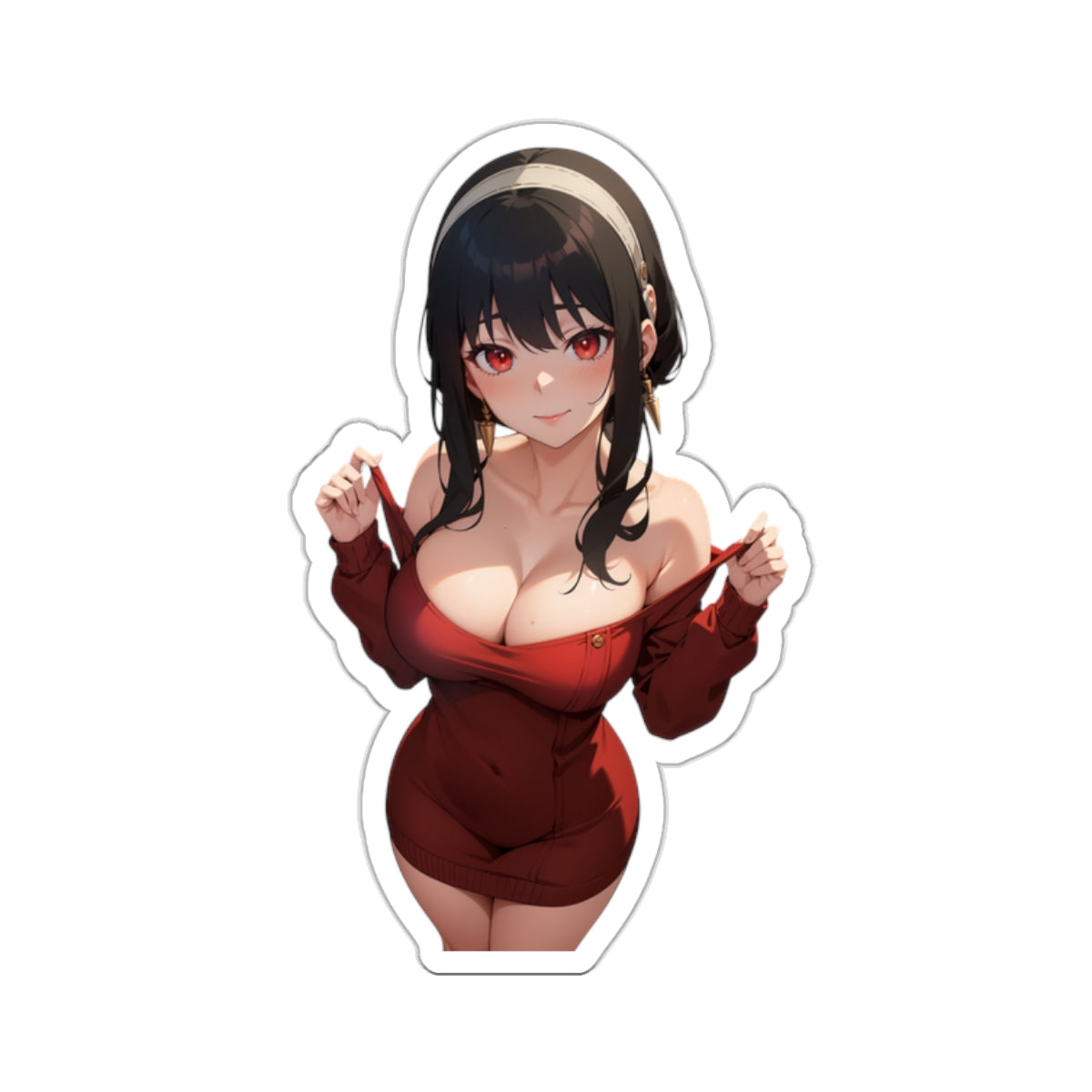 Sexy Anime Sticker | Yor Forger | Lewd Anime Sticker | Lewd Sticker | Sexy Waifu Sticker | Yor | SAMSARA_AI