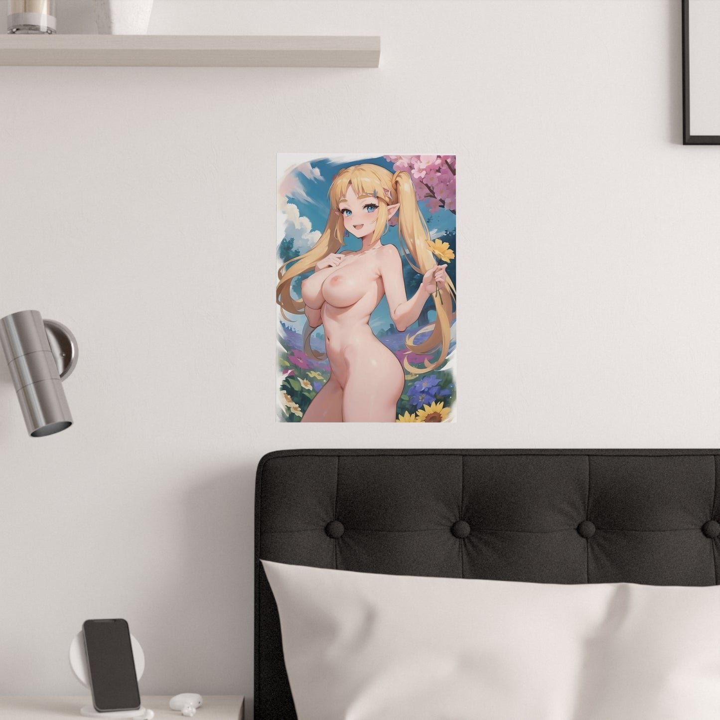 Sexy Elf Poster | Lewd Waifu Elf | Waifu Poster | Hot Anime Girl | Ecchi