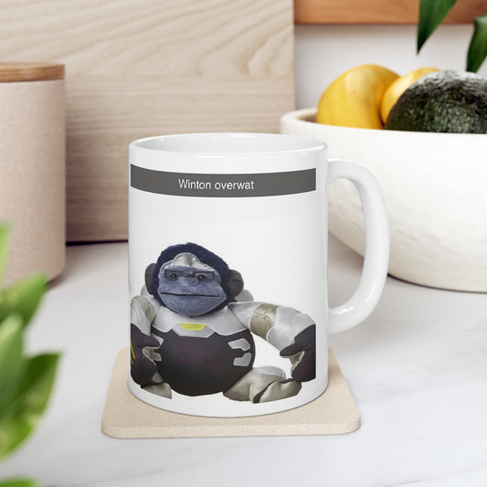 Winton Overwat Mug | Winston Overwatch Meme Mug | Overwatch Meme | Funny Mug | Meme Mug