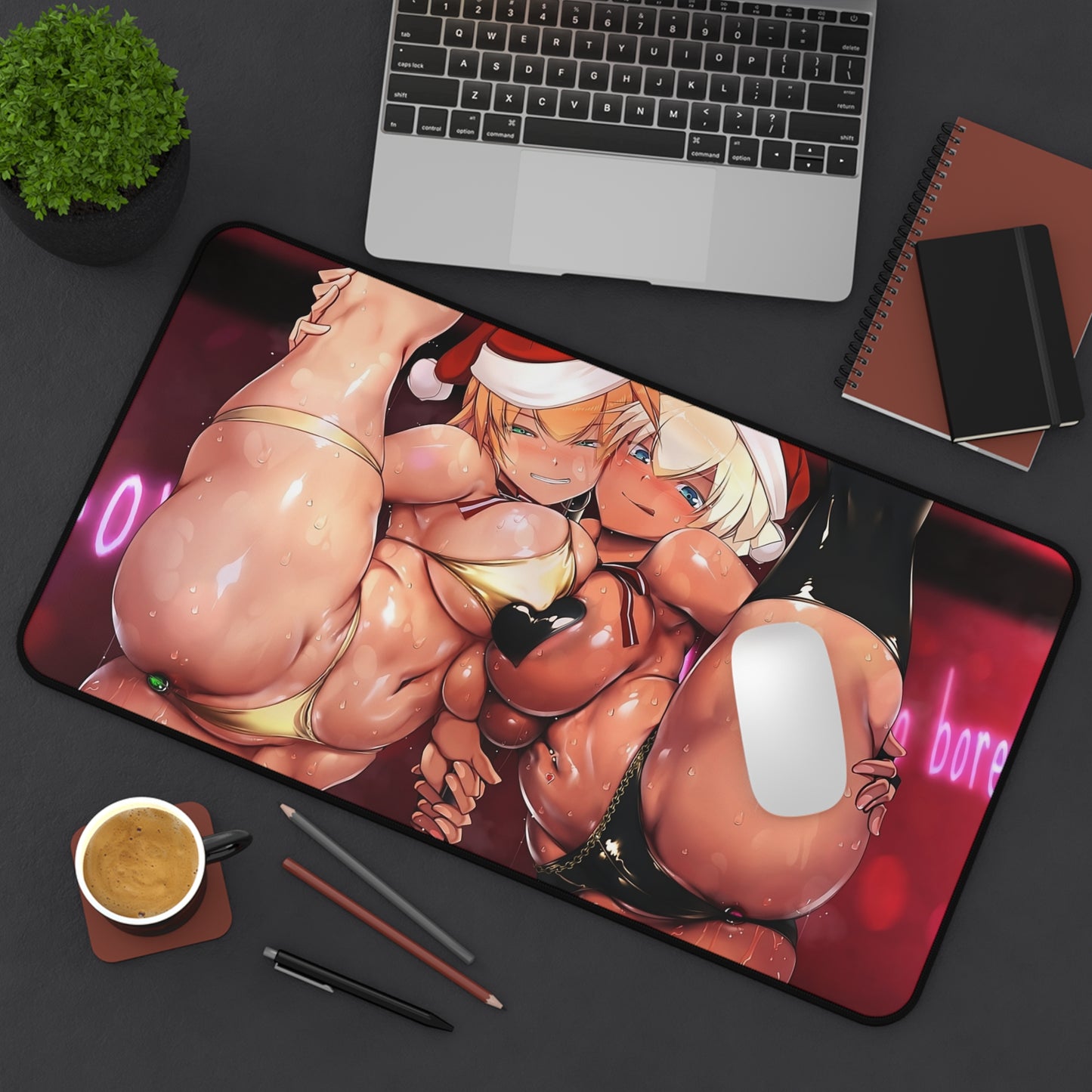 Lewd Mouse Pad | Christmas Strippers | NSFW | Anal Plug | Ecchi | Waifu | Sexy Playmat | Stripper