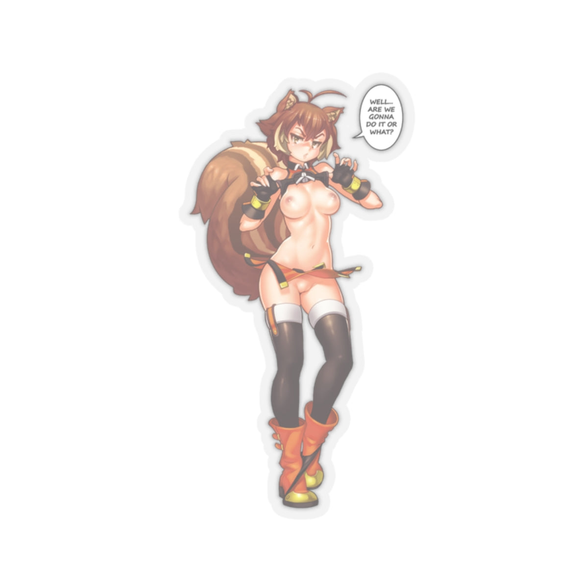 Sexy Anime Sticker | Makoto Nanaya | Lewd Anime Sticker | Lewd Sticker | Sexy Waifu Sticker