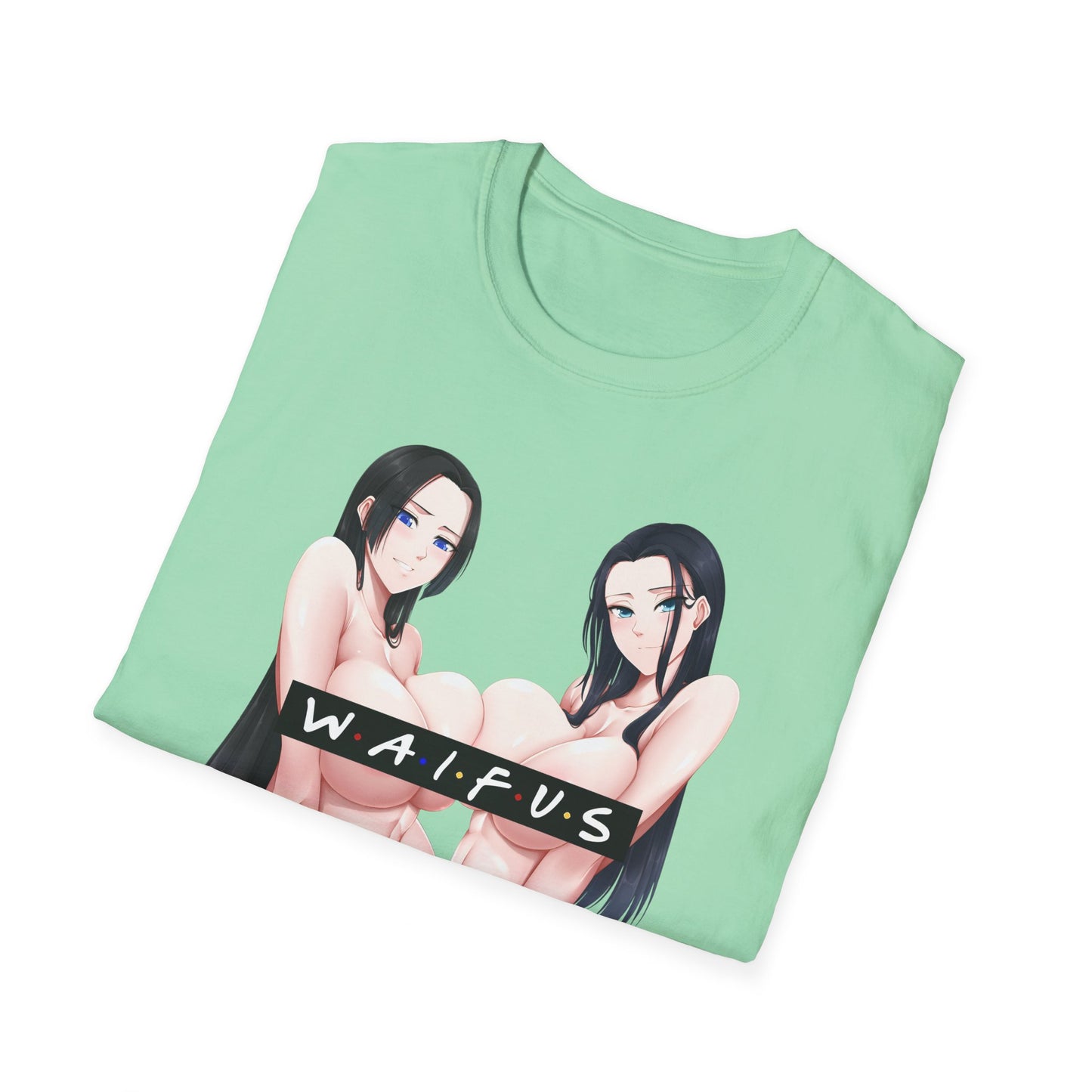 WAIFUS Tshirt | Sexy Anime Zwillinge | Ecchi | NSFW | Lewd Anime Tee | Ahegao | Otaku | Waifu