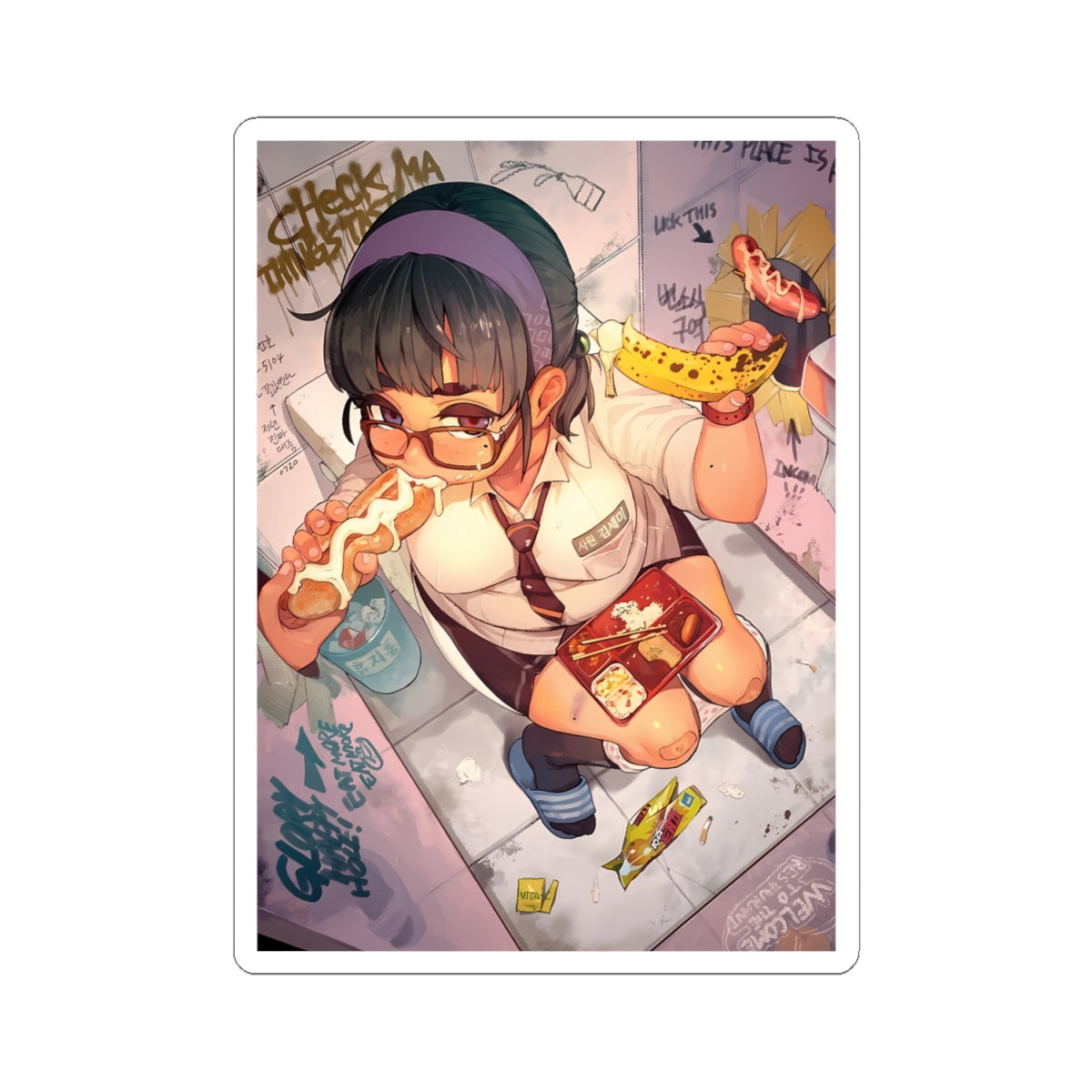 Lewd Waifu Sticker | Blowjob | Funny | Humor