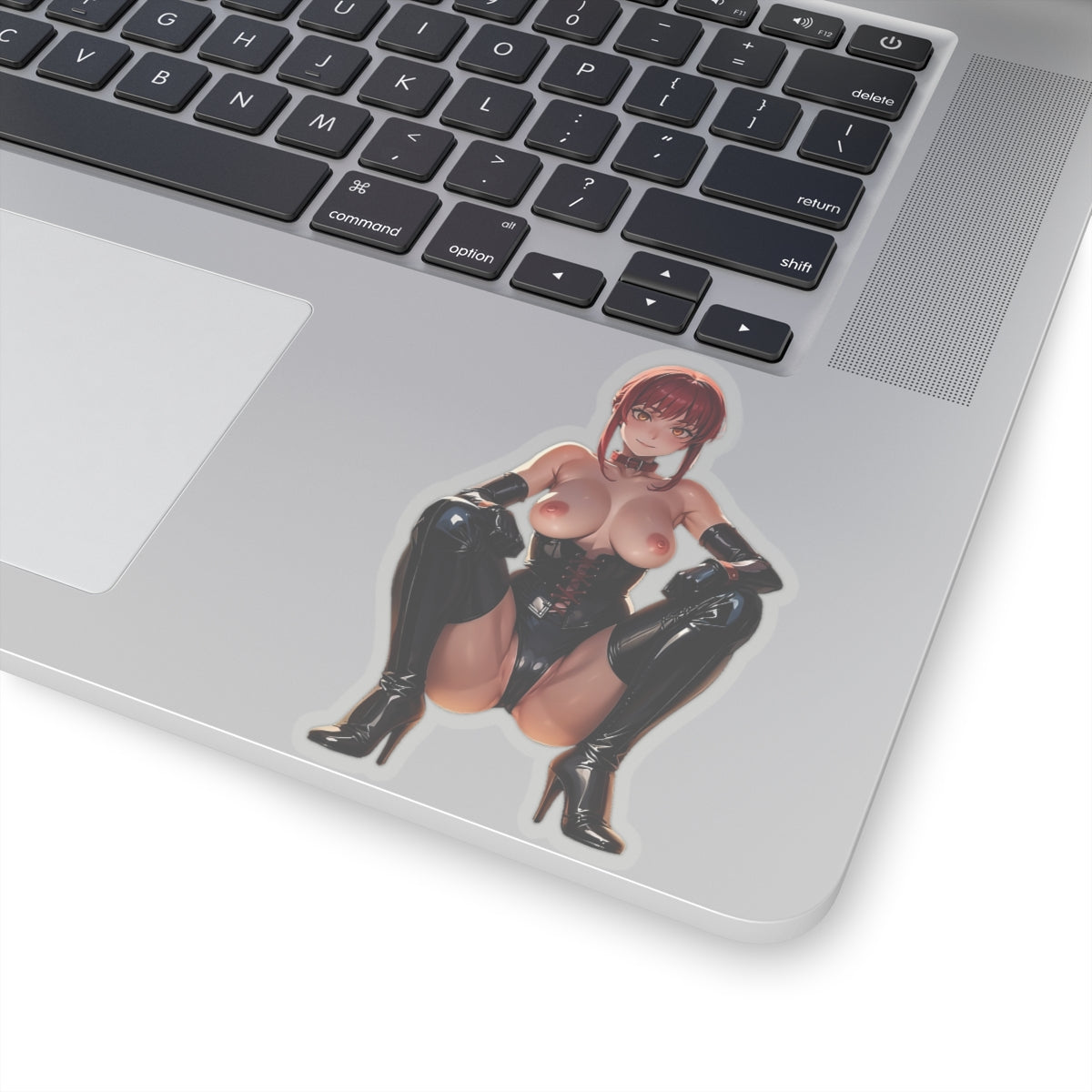 Lewd Anime Girl Sticker | Naked Makima | Uncensored Anime | Lewd | Rule 34 | Otaku | Waifu | Leather | Hentai Sticker | Squat | Dominatrix | BDSM