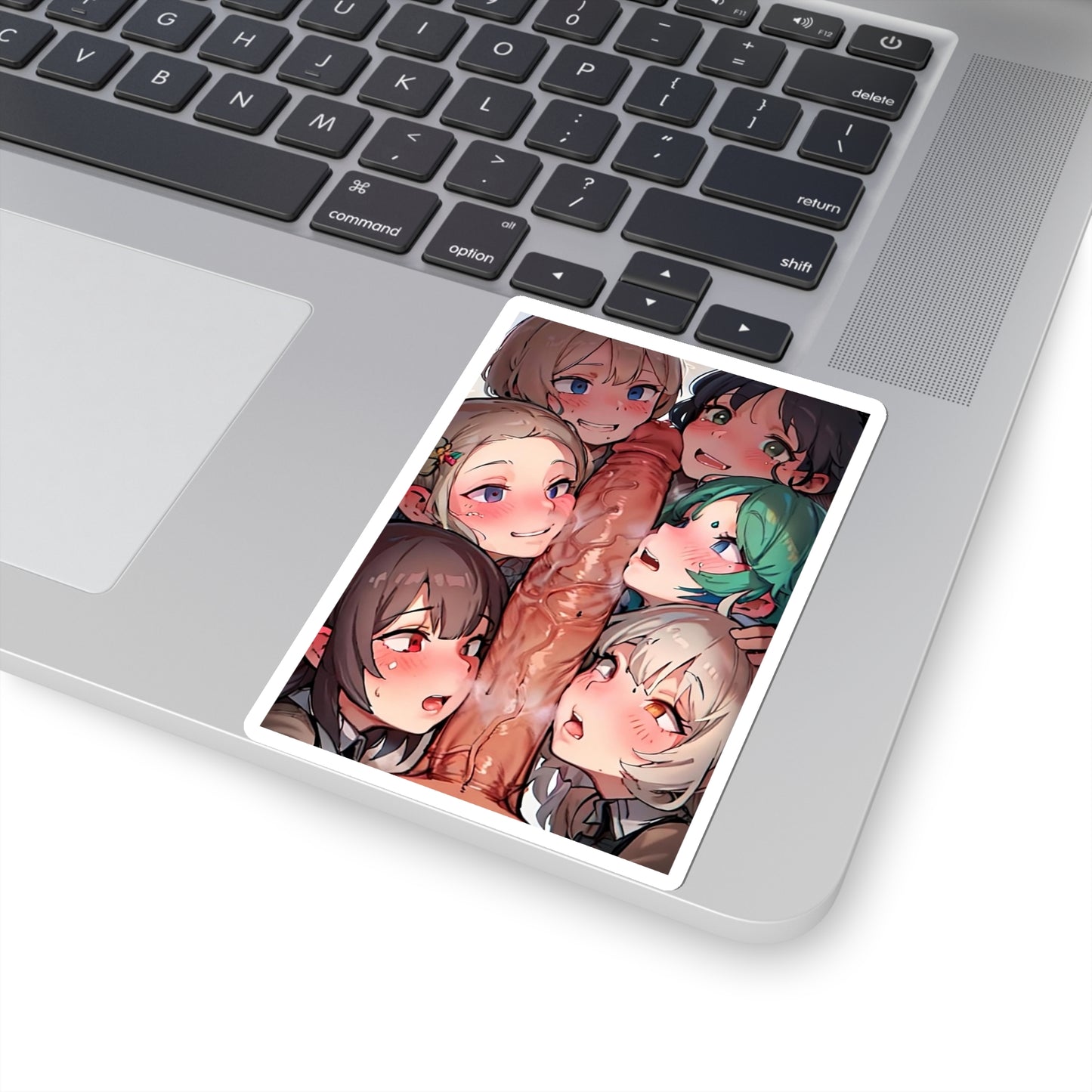 Ahegao Sticker | Huge Cock | Huge Dick Sticker | Uncensored Anime | Lewd | Ecchi