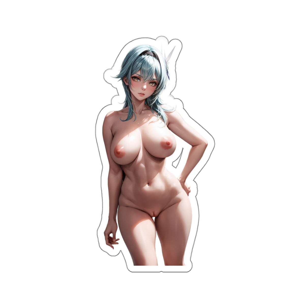 Sexy Anime Sticker | Eula | Lewd Anime Sticker | Lewd Sticker | Sexy Waifu Sticker | Nude Anime Girl | FairyAI