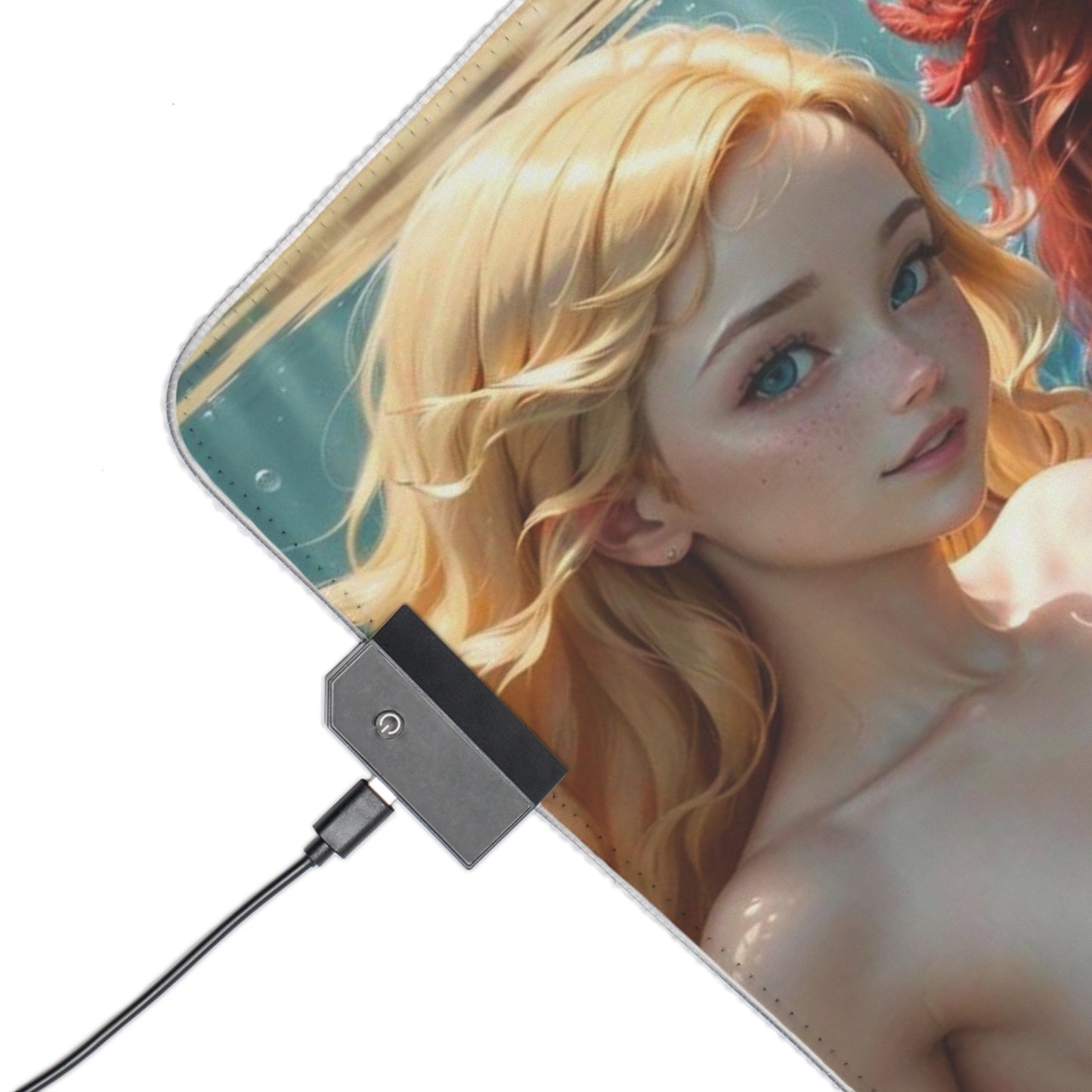 Hentai LED Mousepad | Desk Mat | Ariel's Kinky Cousins | Mermaids