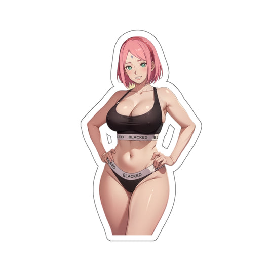 Sexy Anime Sticker | Sakura Haruno | Lewd Anime Sticker | Lewd Sticker | Sexy Waifu Sticker | Blacked | SAMSARA_AI