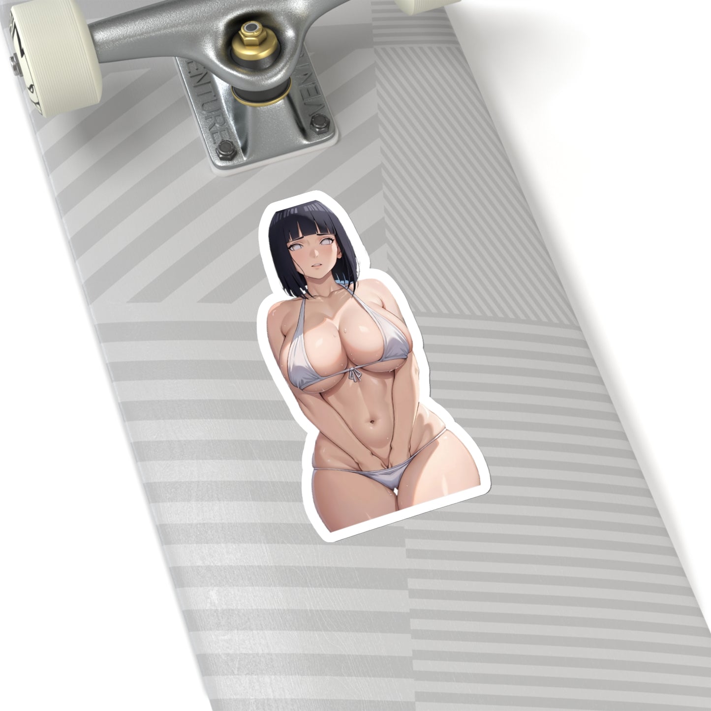 Lewd Anime Girl Sticker | Hinata | Naruto | Big Tits | Bikini | Kiss-Cut Sticker | Sexy Sticker | Boobs