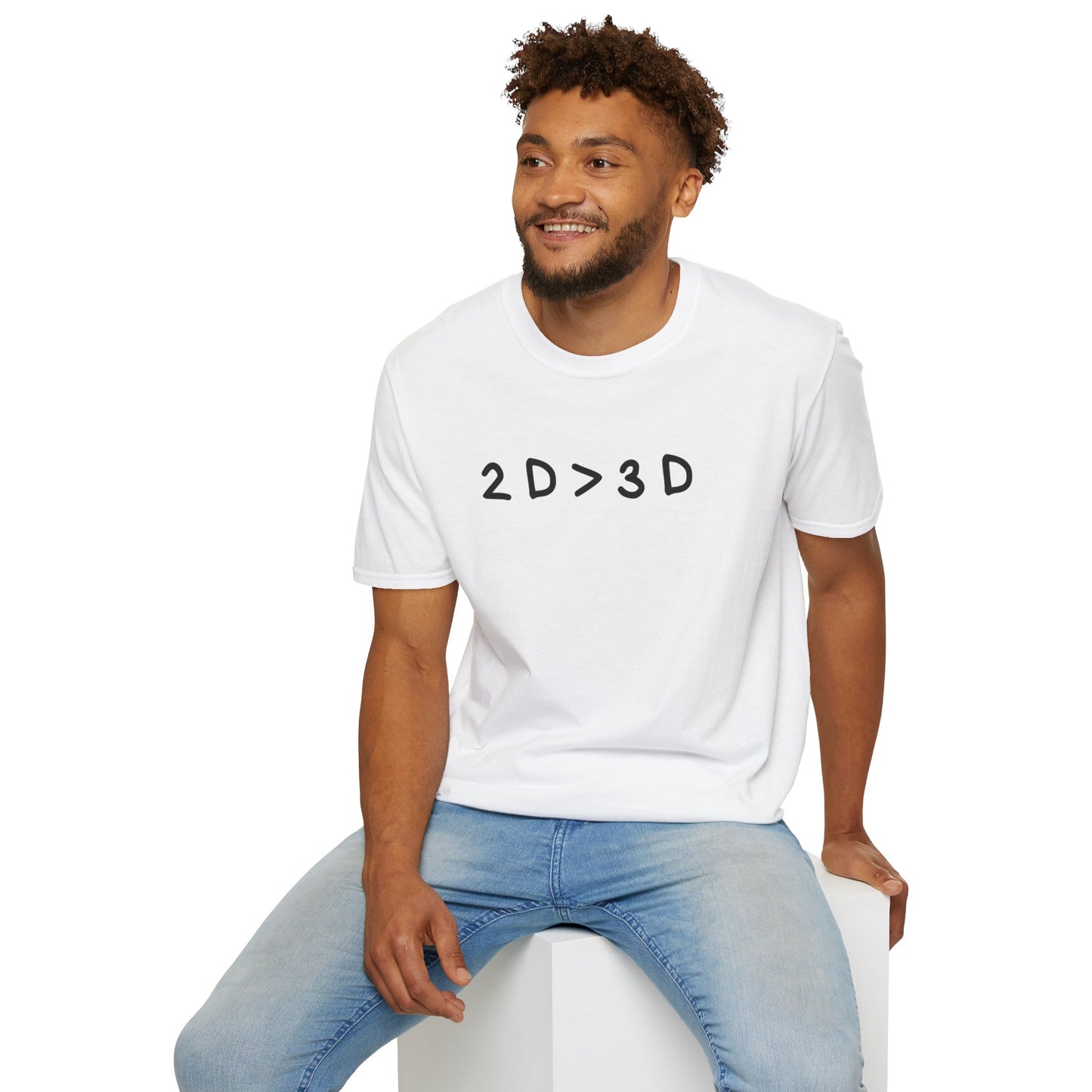 2D>3D T-Shirt | Anime T-Shirt | Anime Merch | Funny Anime Shirt | Otaku | Weeb | Funny