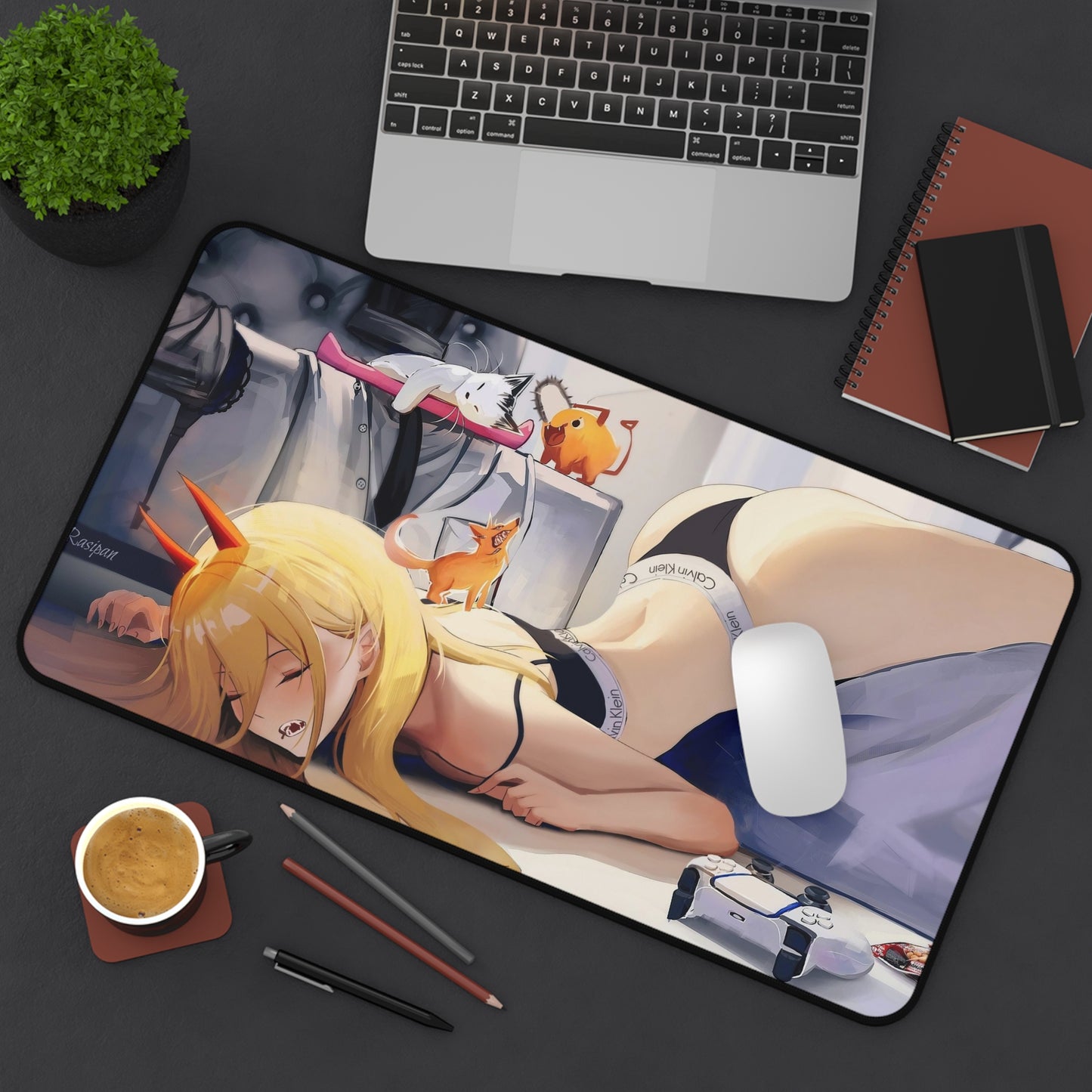 Power Mouse Pad | Chainsaw Man | Power Mousepad | Chainsaw Man Merchandise | Ecchi | Waifu | Ahegao | Sexy Playmat | Erotic