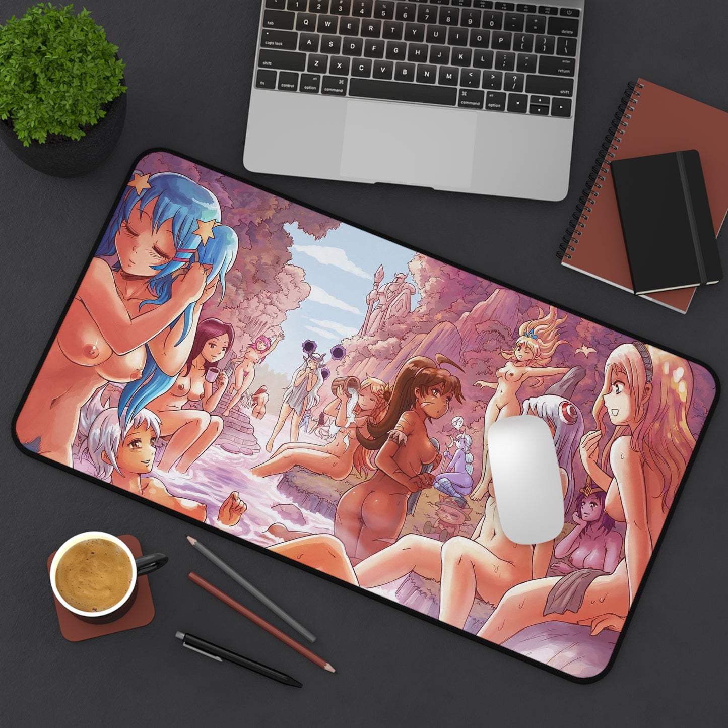 Lewd Anime Mousepad | League Of Legends Rule34 | NSFW | Harem | Onsen | Sento | Sexy Playmat | Lol | Tits | Boobs | Naked Anime Girls | Ecchi | Waifu | Otaku