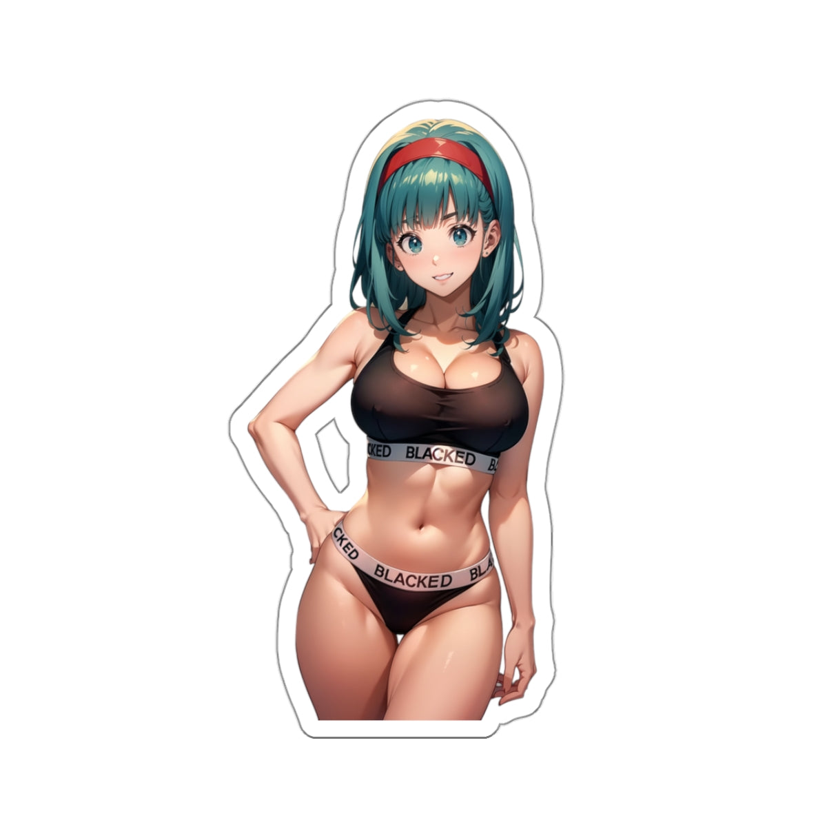 Sexy Anime Sticker | Bulma | Lewd Anime Sticker | Lewd Sticker | Sexy Waifu Sticker | Blacked | SAMSARA_AI