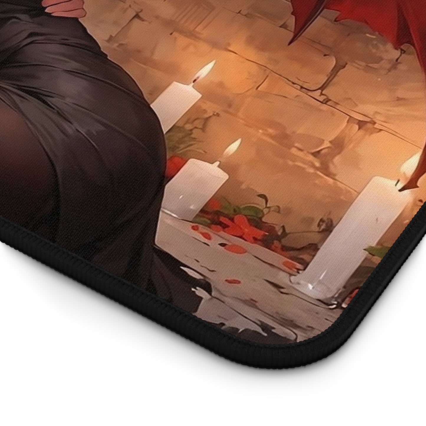 Lewd Mouse Pad | Demon and Angel Kissing | Yuri | Sexy Anime Girls | Ecchi | Waifu | Otaku