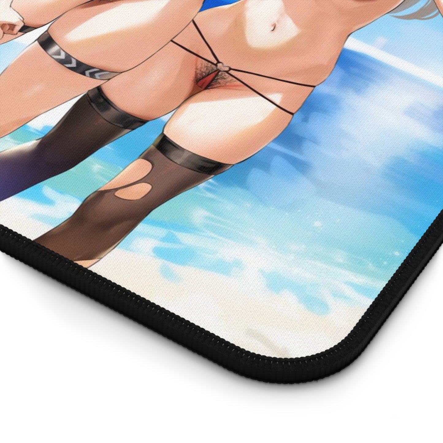 Sexy Anime Mouse Pad | Hot Girls  | XXL | Microbikini | Lewd | Naughty Anime Girls at the Beach | Pubic Hair