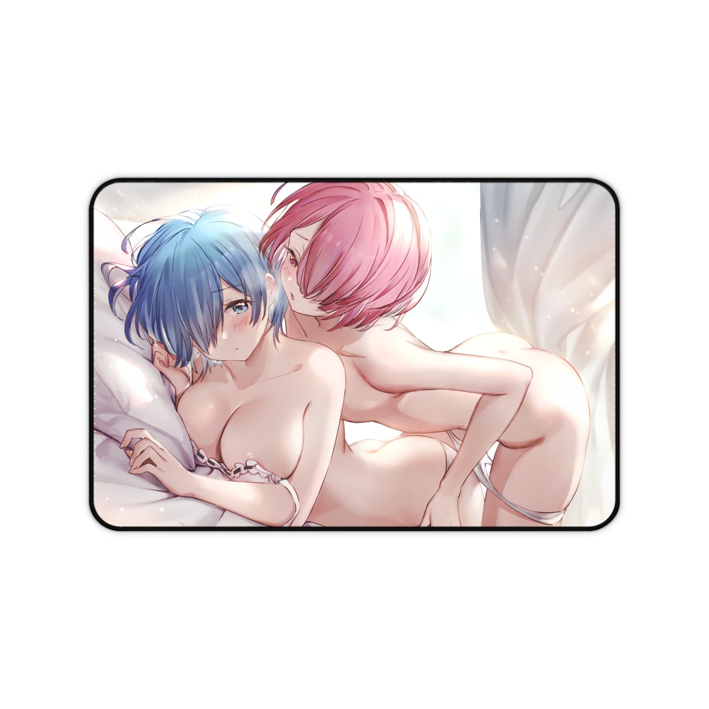 Re: Zero Mouse Pad | Rem and Ram | Rem Ram Mousepad| Re Zero | Ecchi | Waifu | Ahegao | Sexy Playmat | Erotic