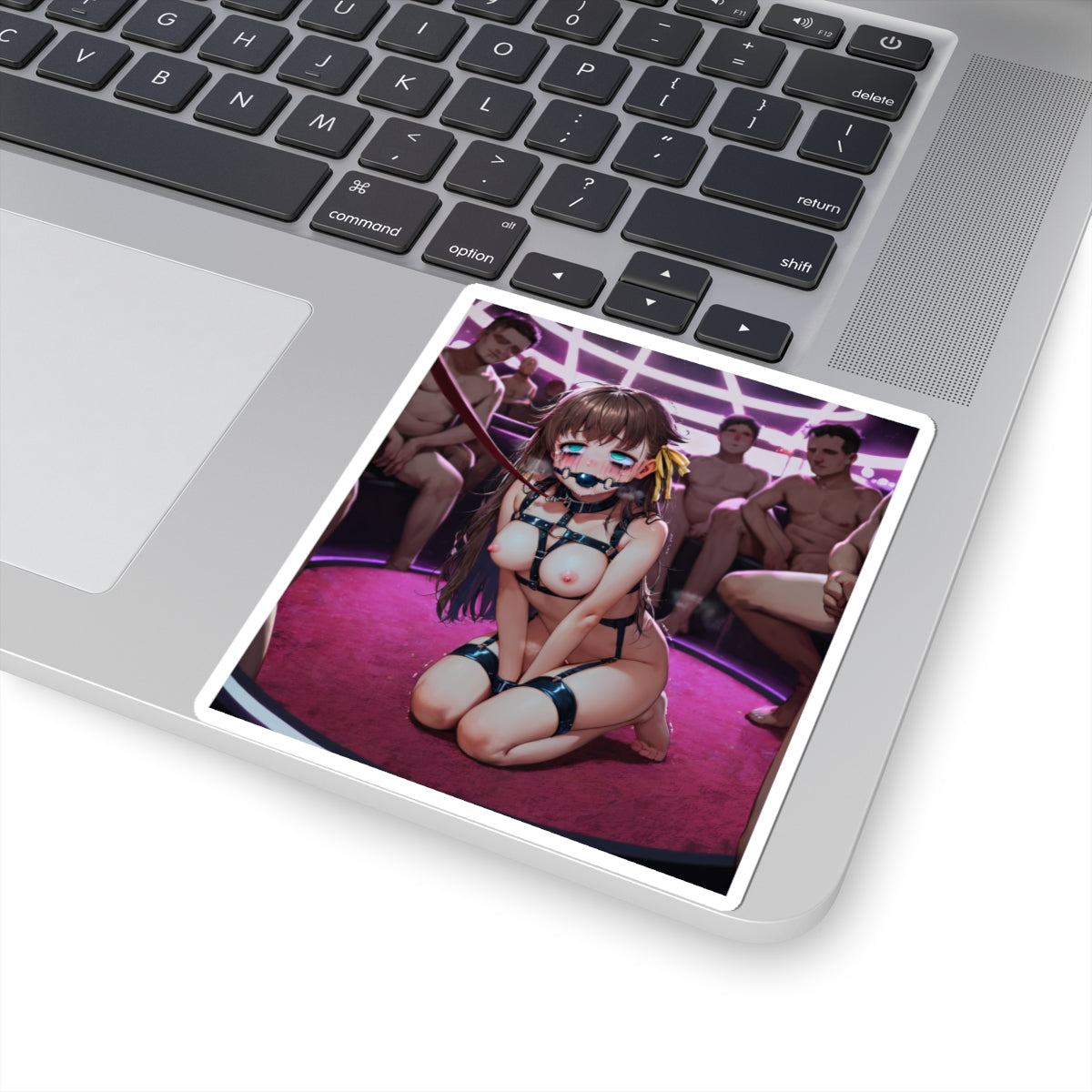 Waifu Sticker | Hentai Girls Sticker | BDSM Gagged Humiliation