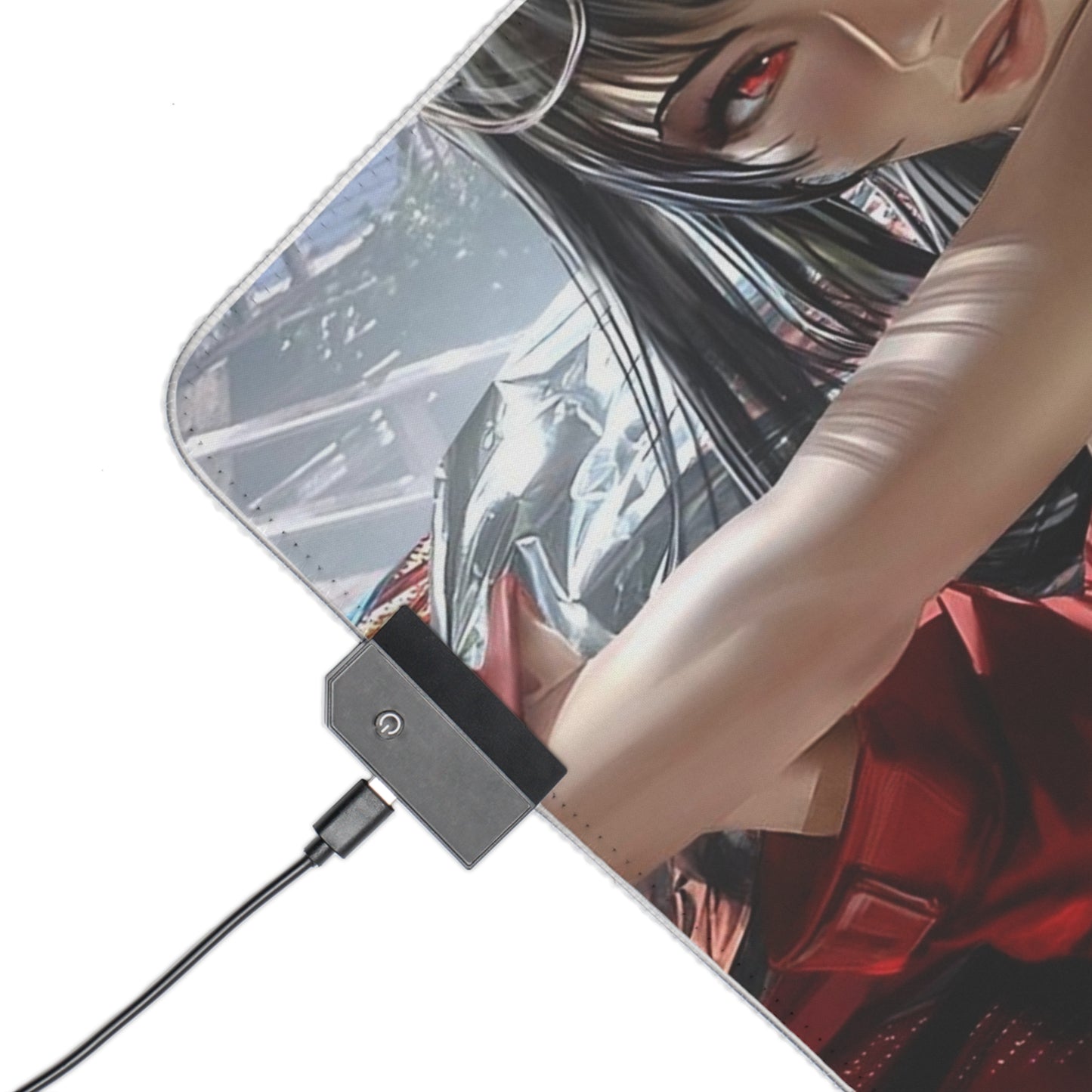 Lewd Anime Mousepad | Azur Lane Taihou | LED Gaming Mouse Pad | Sexy Anime Girl On Car | Lewd Gaming Setup