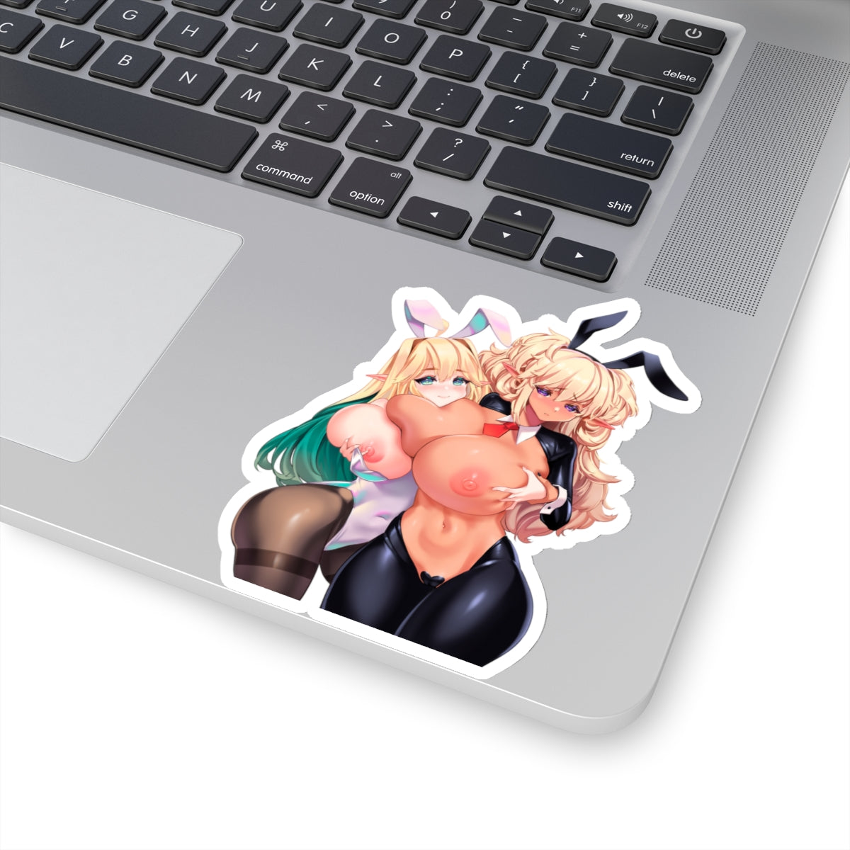 Sexy Anime Sticker | Dark Elven | Last Origin | Lewd Anime Sticker | Lewd Sticker | Sexy Waifu Sticker | Yuri | Bunny Ears | Bunny | Big Tits