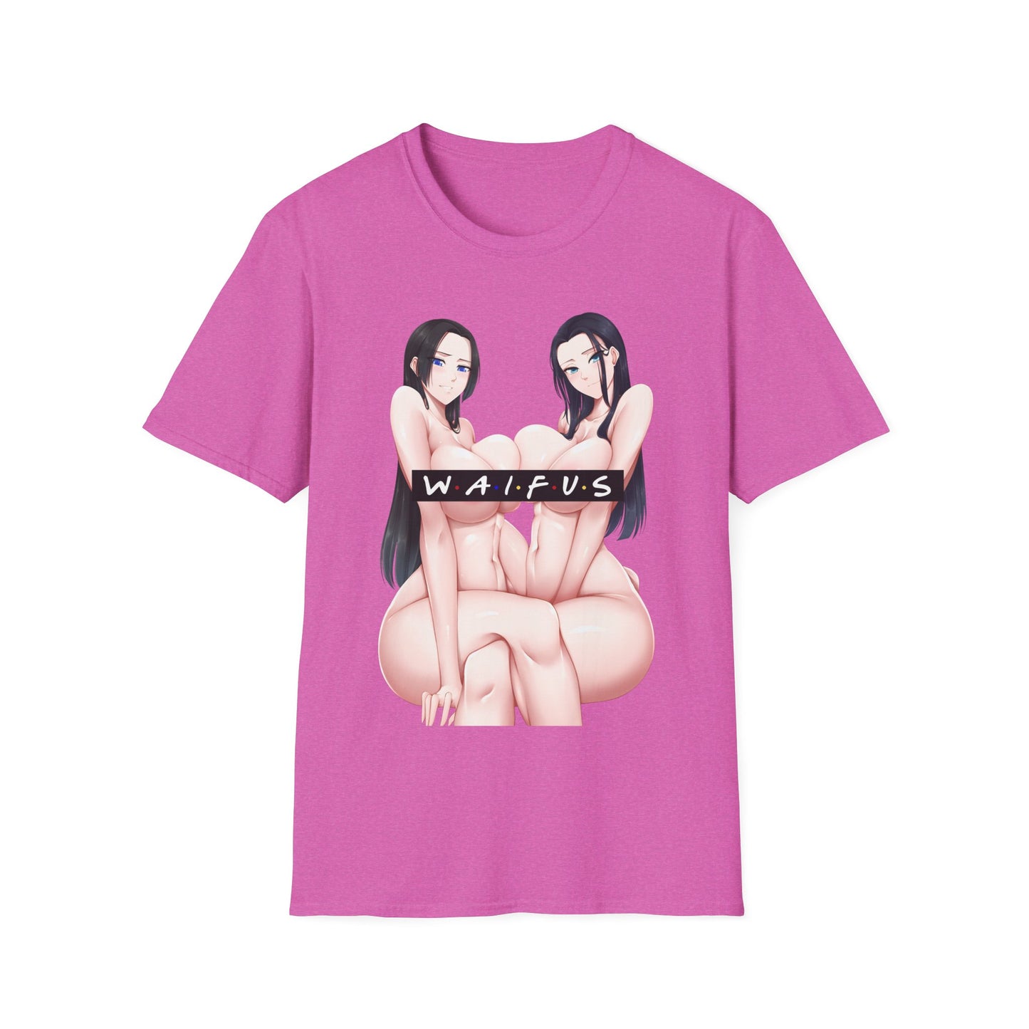 WAIFUS Tshirt | Sexy Anime Zwillinge | Ecchi | NSFW | Lewd Anime Tee | Ahegao | Otaku | Waifu