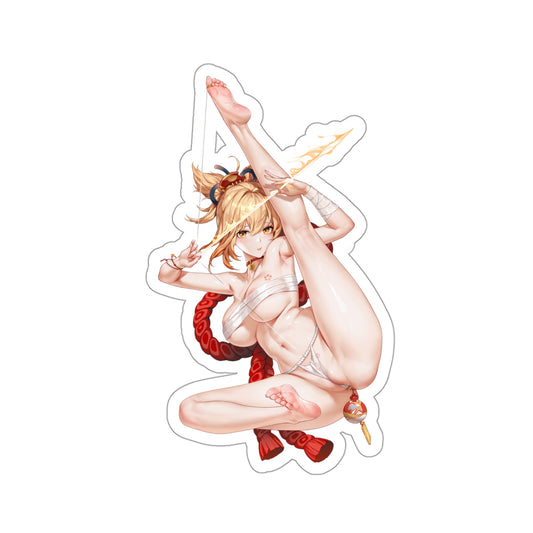 Lewd Yoimiya Sticker | Yoimiya Sticker | Sexy Anime Sticker | Lewd Anime Sticker | Waifu | Otaku | Genshin Impact | Bow | Arrow | Blond Hair | Feet