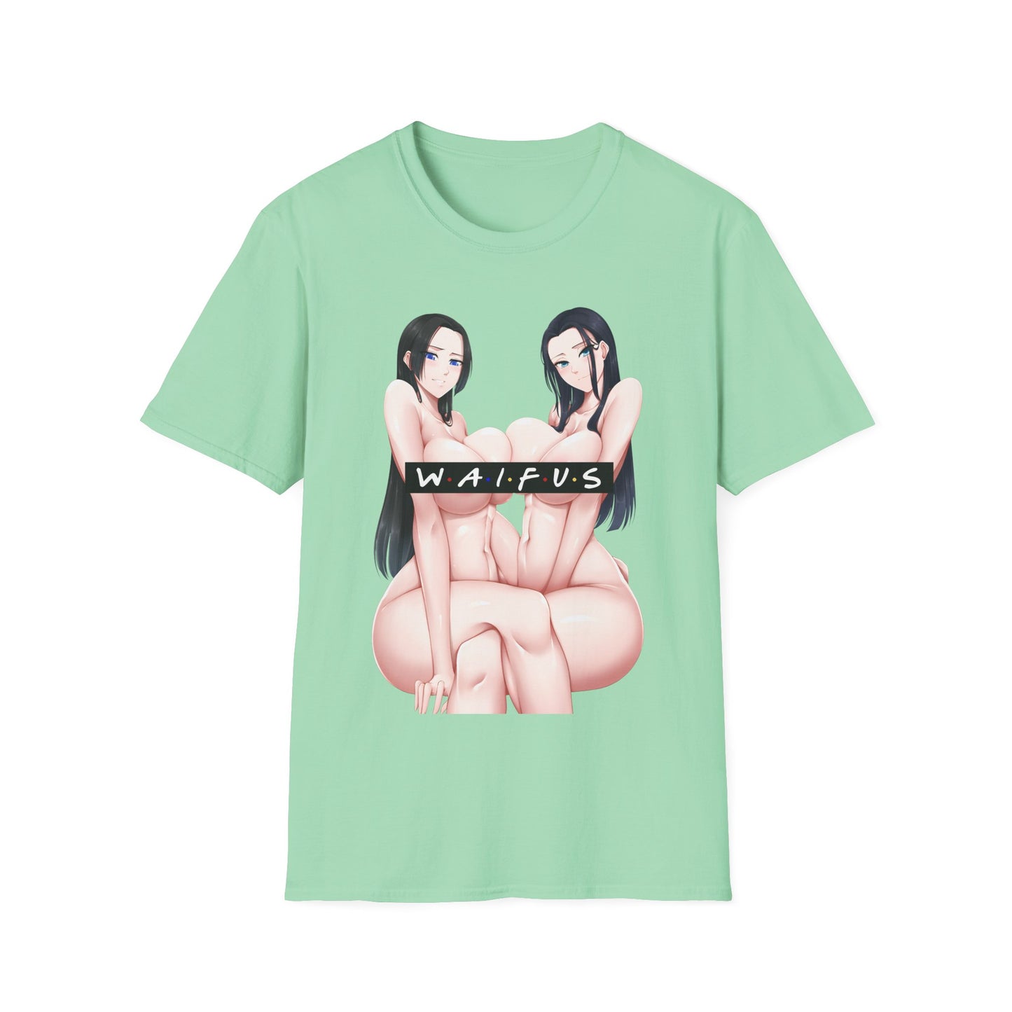 WAIFUS Tshirt | Sexy Anime Zwillinge | Ecchi | NSFW | Lewd Anime Tee | Ahegao | Otaku | Waifu