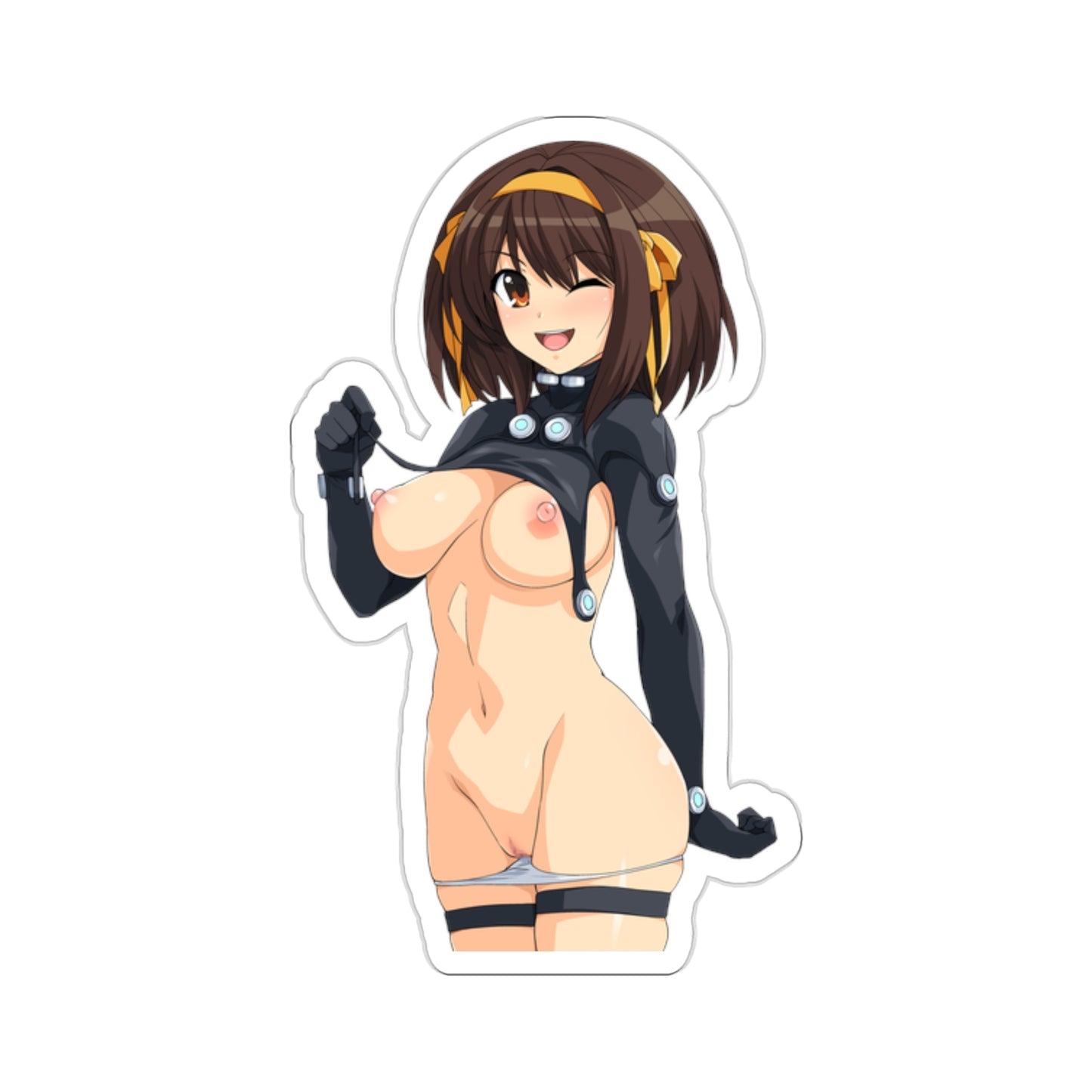 Sexy Anime Sticker | Lewd Anime Sticker | Lewd Sticker | Sexy Waifu Sticker | Suzumiya Haruhi no Yuuutsu | Suzumiya Haruhi