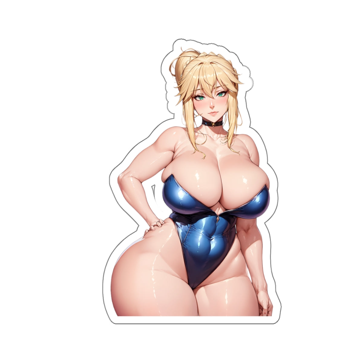 Sexy Waifu Sticker | Pendragon | Muscle Mommy | Sexy Ass | Sexy Anime Sticker | Lewd Anime Sticker | Otaku | Waifu | Waifu Sticker