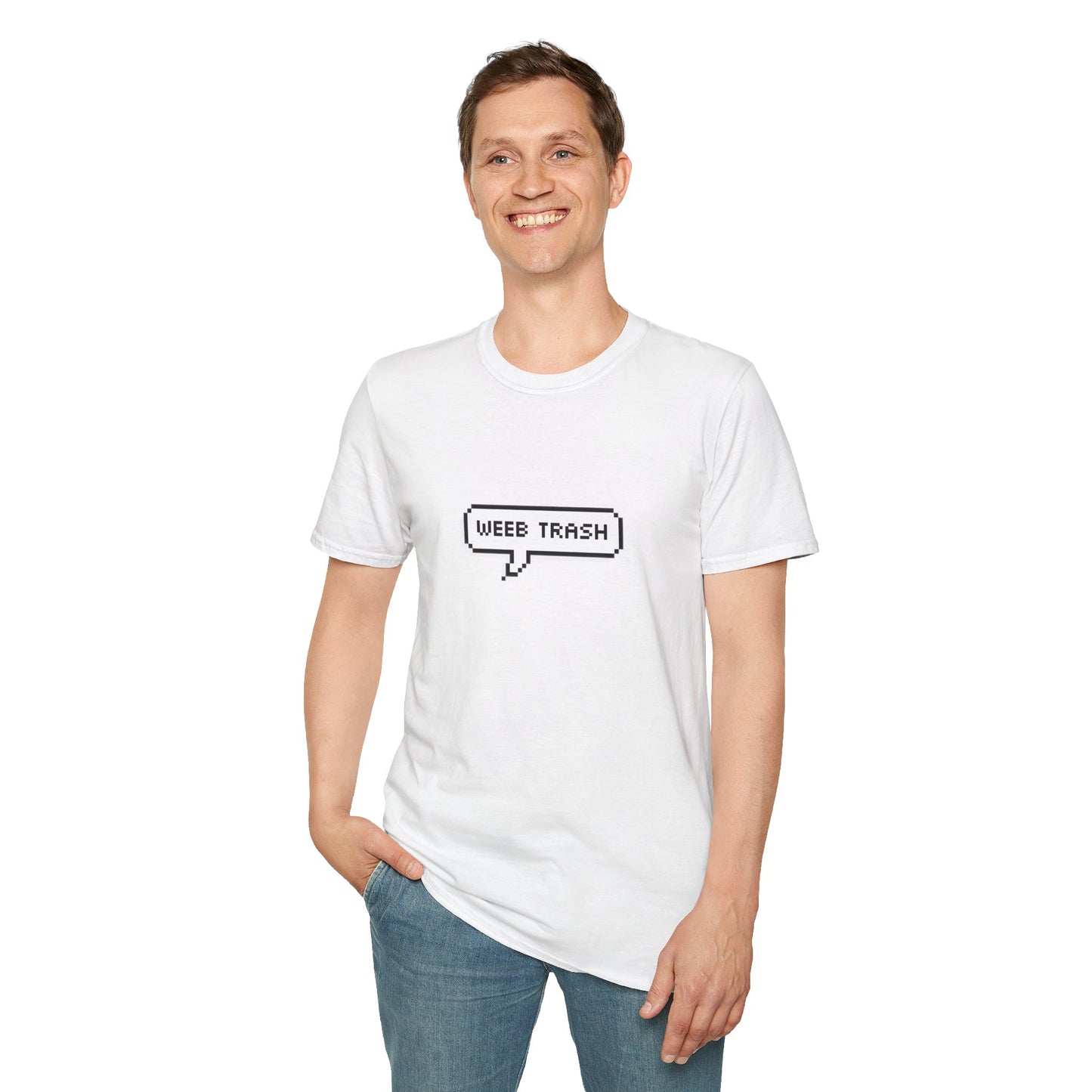 Weeb Trash T-Shirt, Funny Anime T-Shirt, Anime Merch, Ironic, Weeb