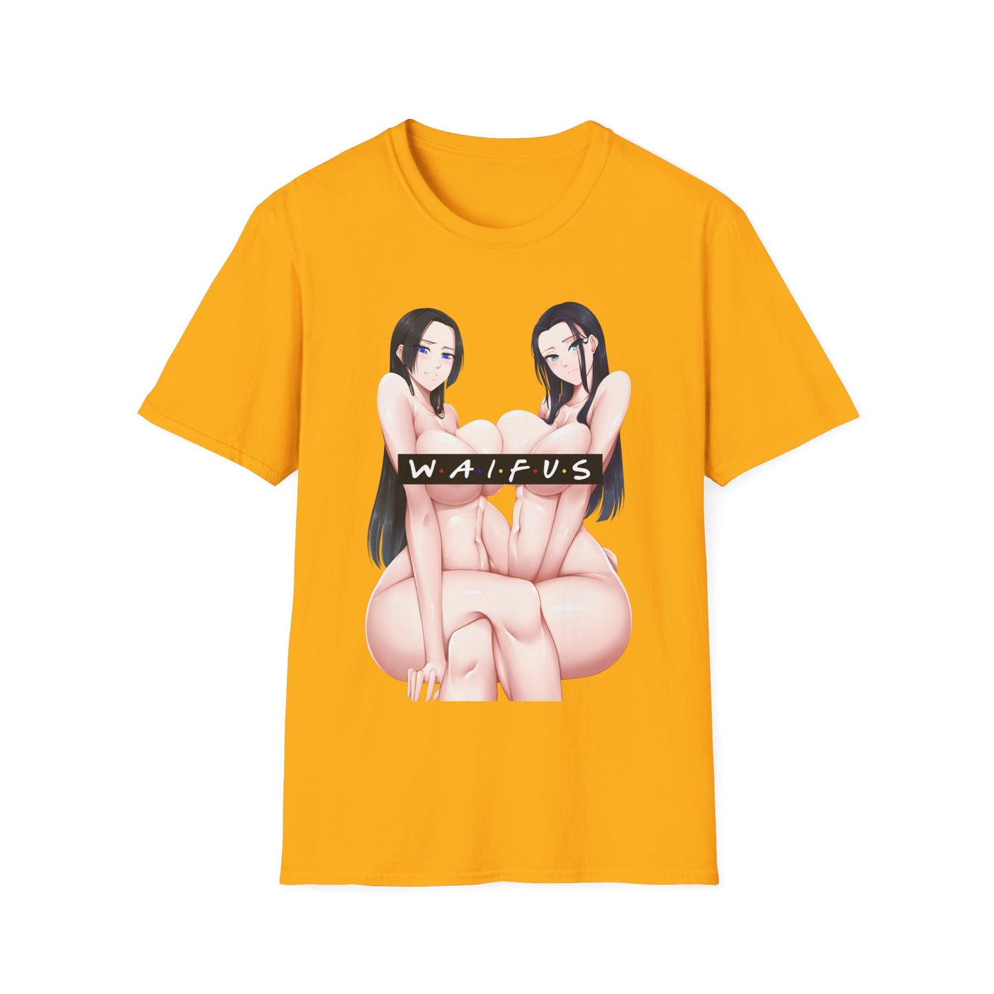 WAIFUS Tshirt | Sexy Anime Zwillinge | Ecchi | NSFW | Lewd Anime Tee | Ahegao | Otaku | Waifu